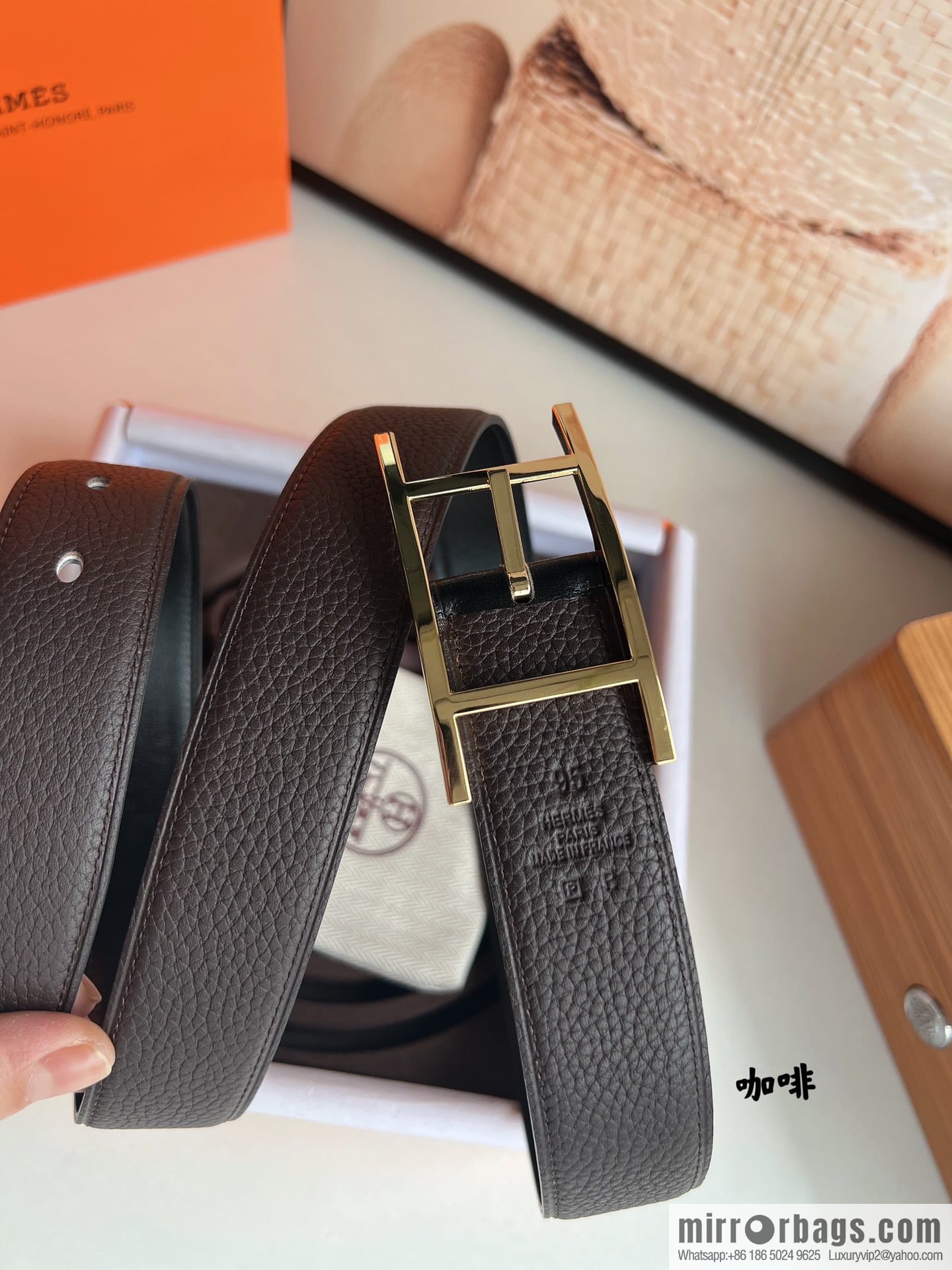 Hermes Nathan 32 PVD Double Sided Belt