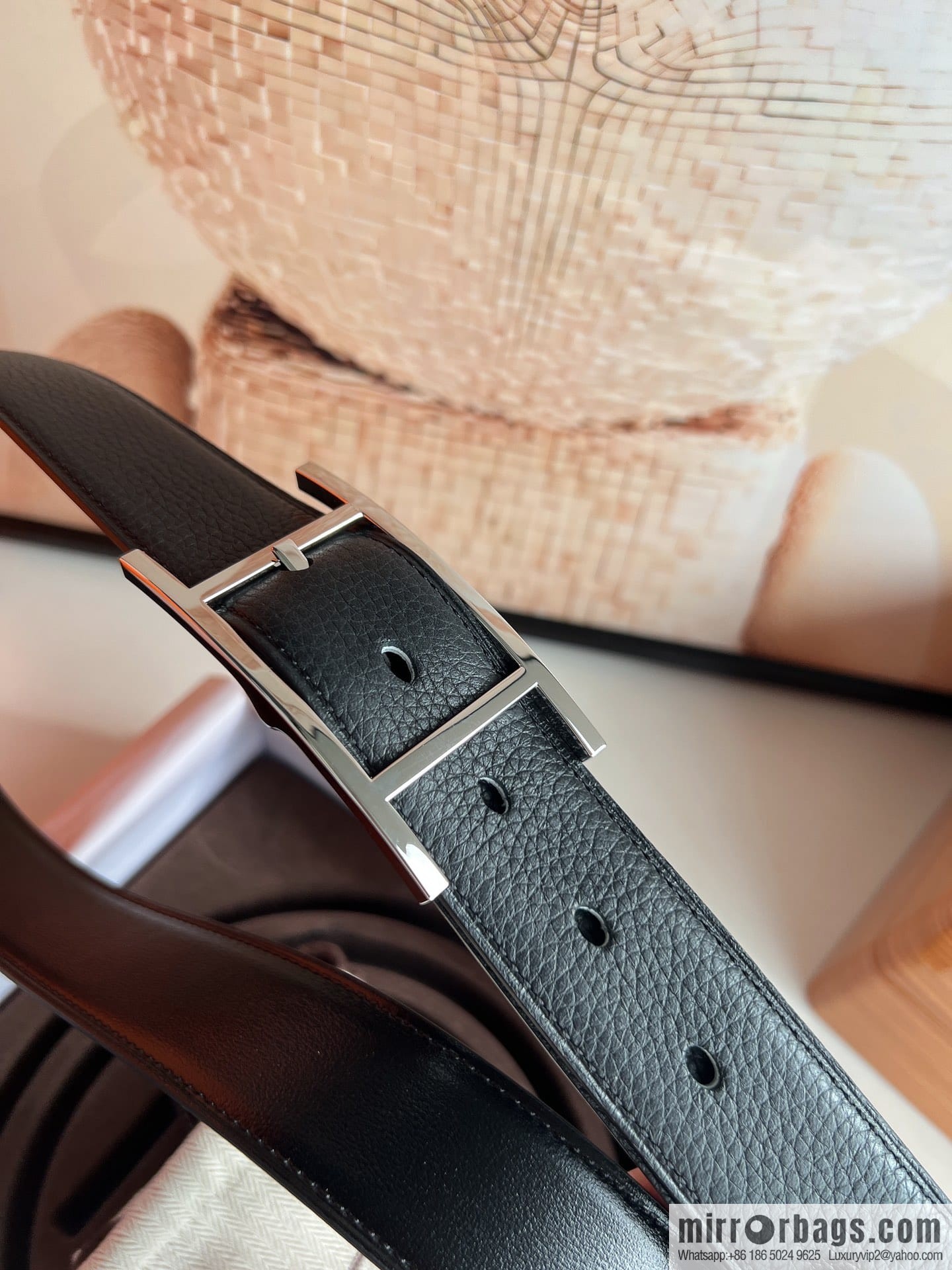 Hermes Nathan 32 PVD Double Sided Belt