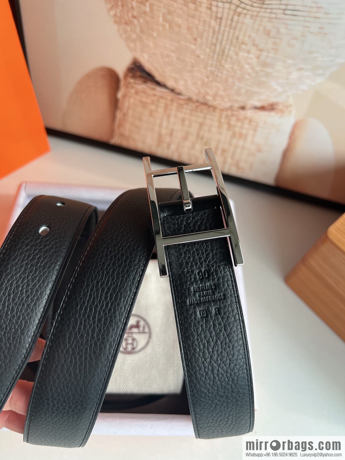 Hermes Nathan 32 PVD Double Sided Belt
