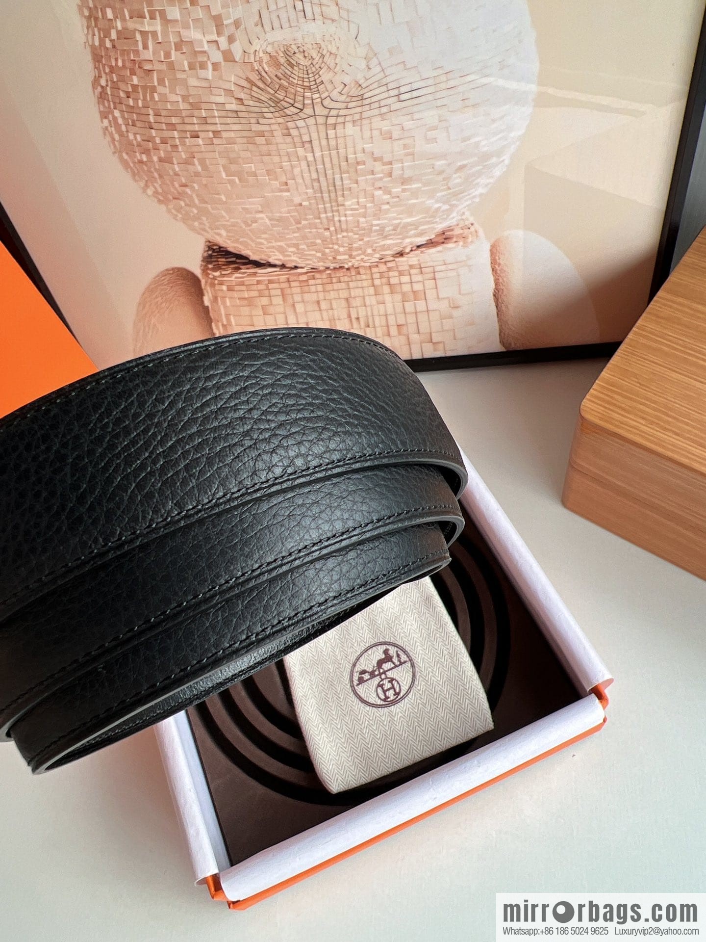 Hermes Nathan 32 PVD Double Sided Belt