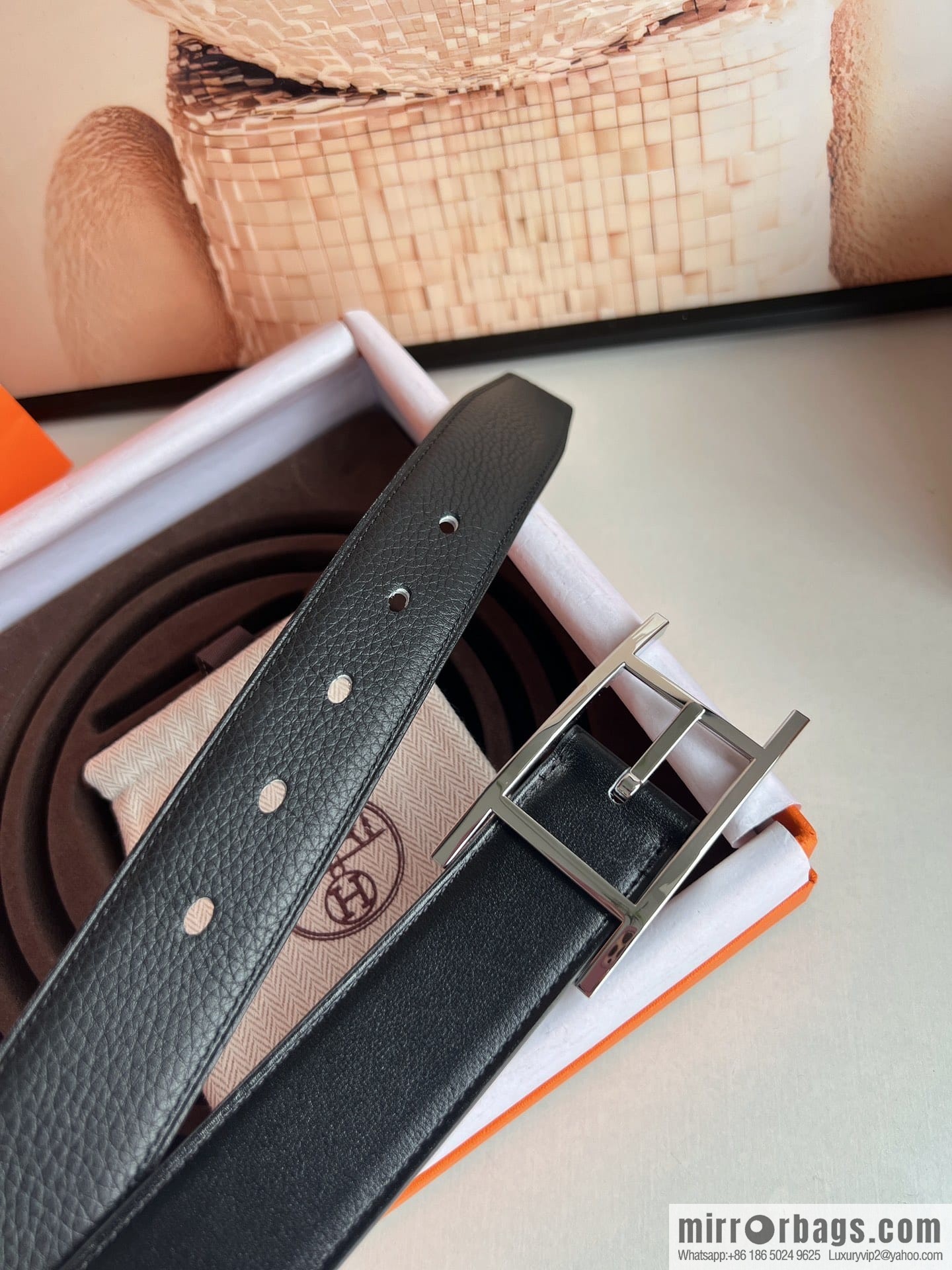 Hermes Nathan 32 PVD Double Sided Belt