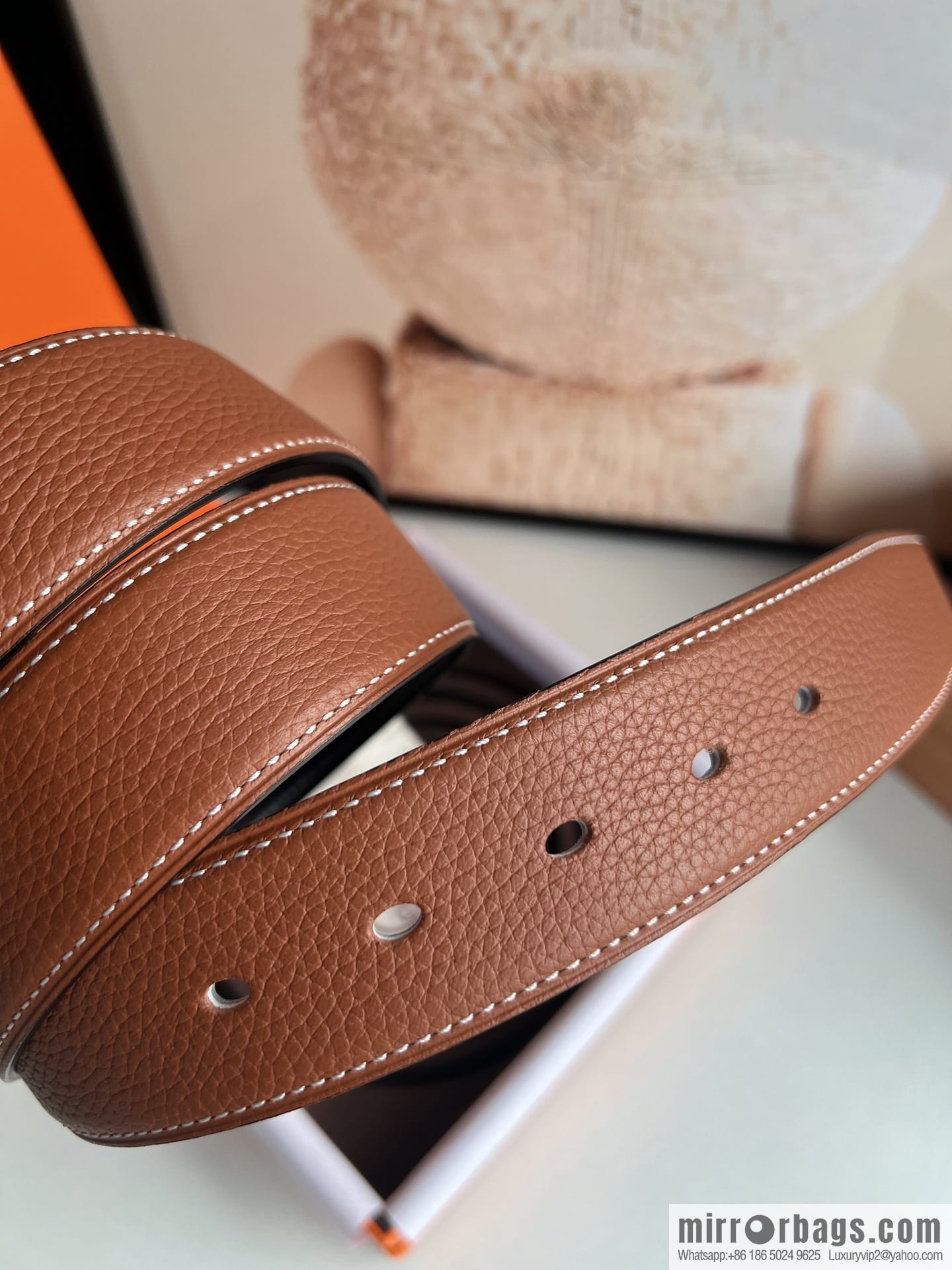 Hermes Hermes 40mm Nathan Double Sided External Belt