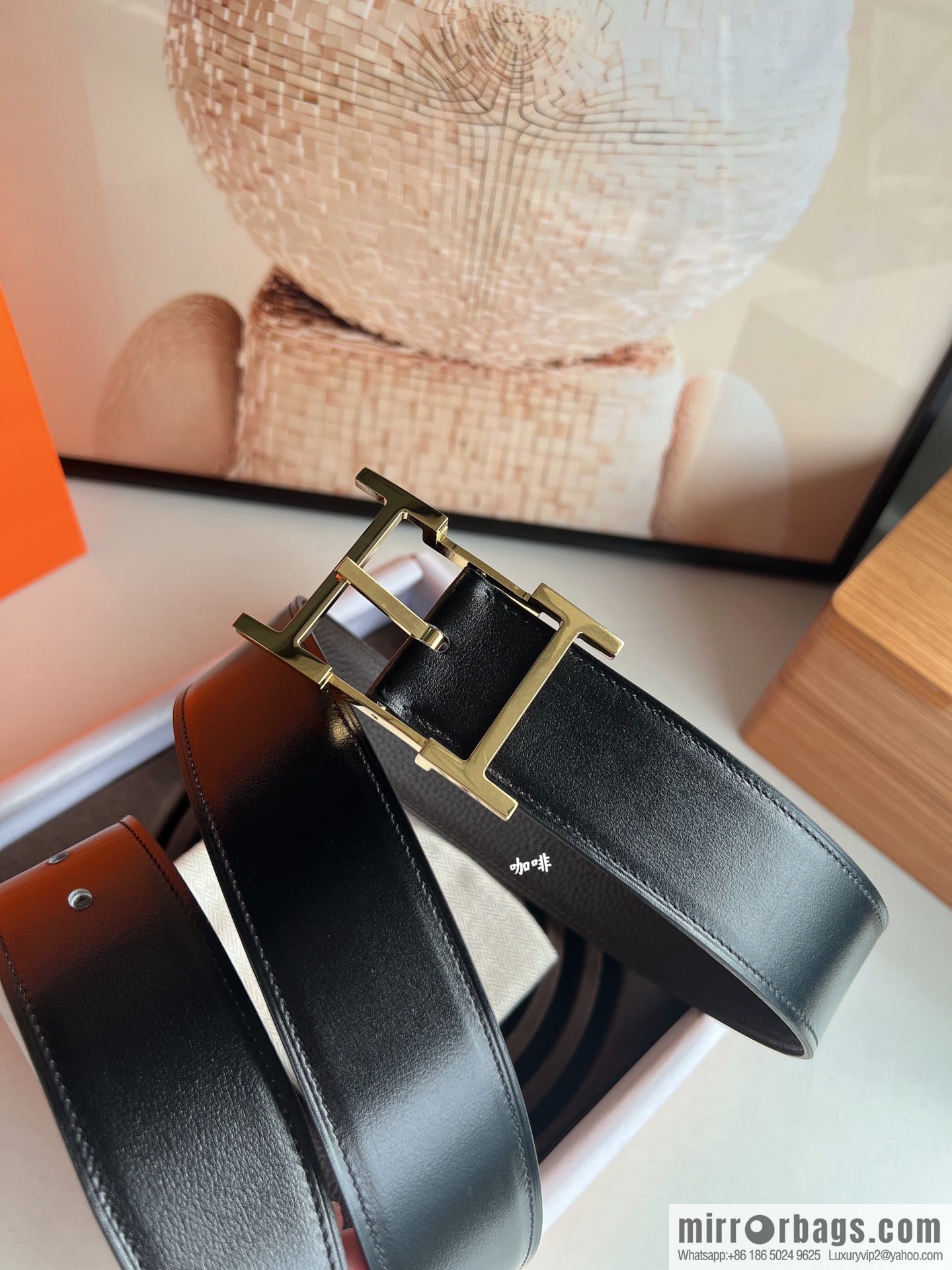 Hermes Hermes 40mm Nathan Double Sided External Belt