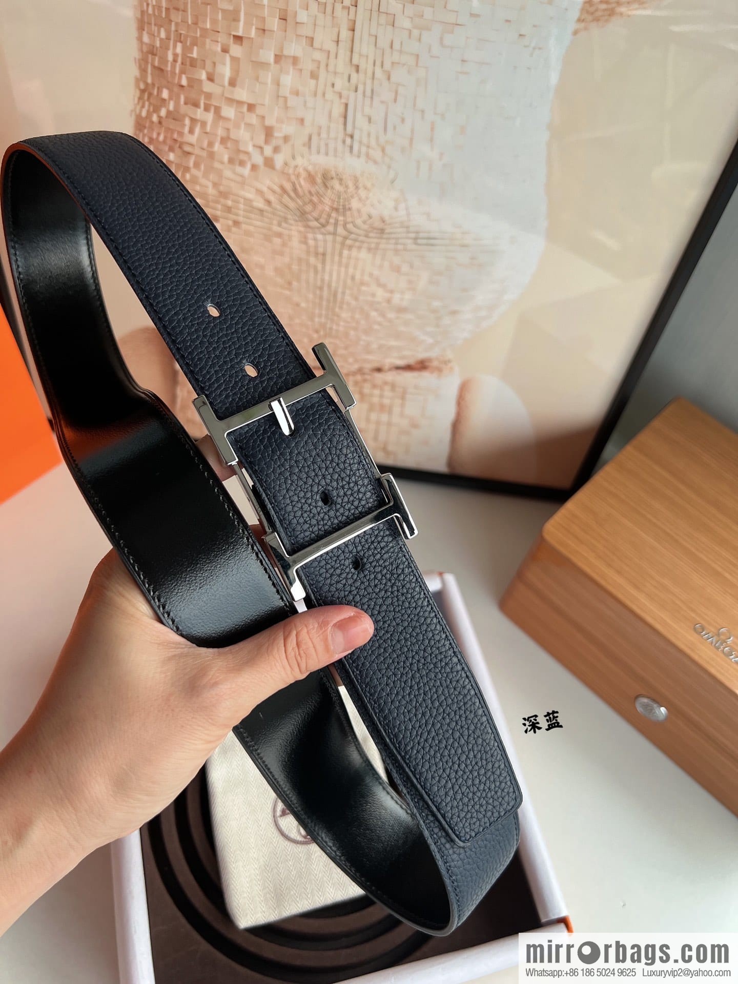 Hermes Hermes 40mm Nathan Double Sided External Belt