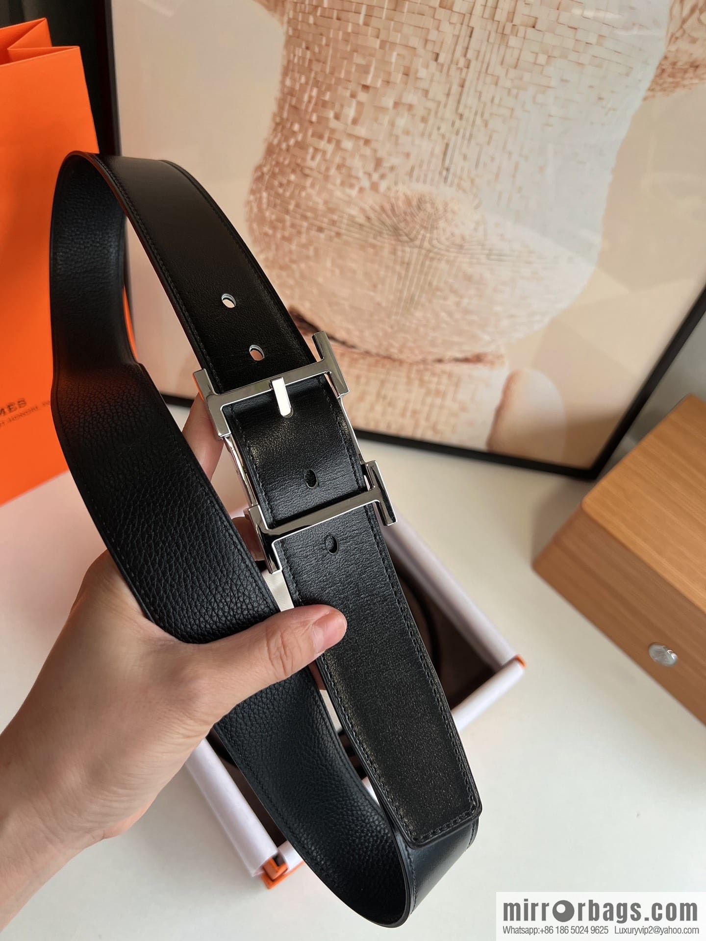 Hermes Hermes 40mm Nathan Double Sided External Belt