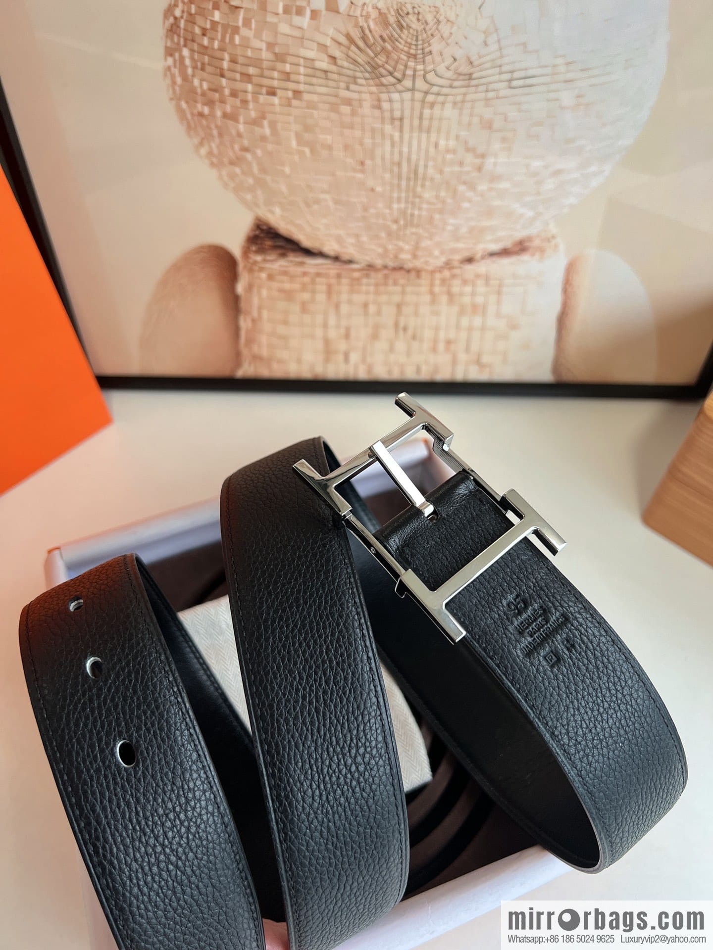 Hermes Hermes 40mm Nathan Double Sided External Belt