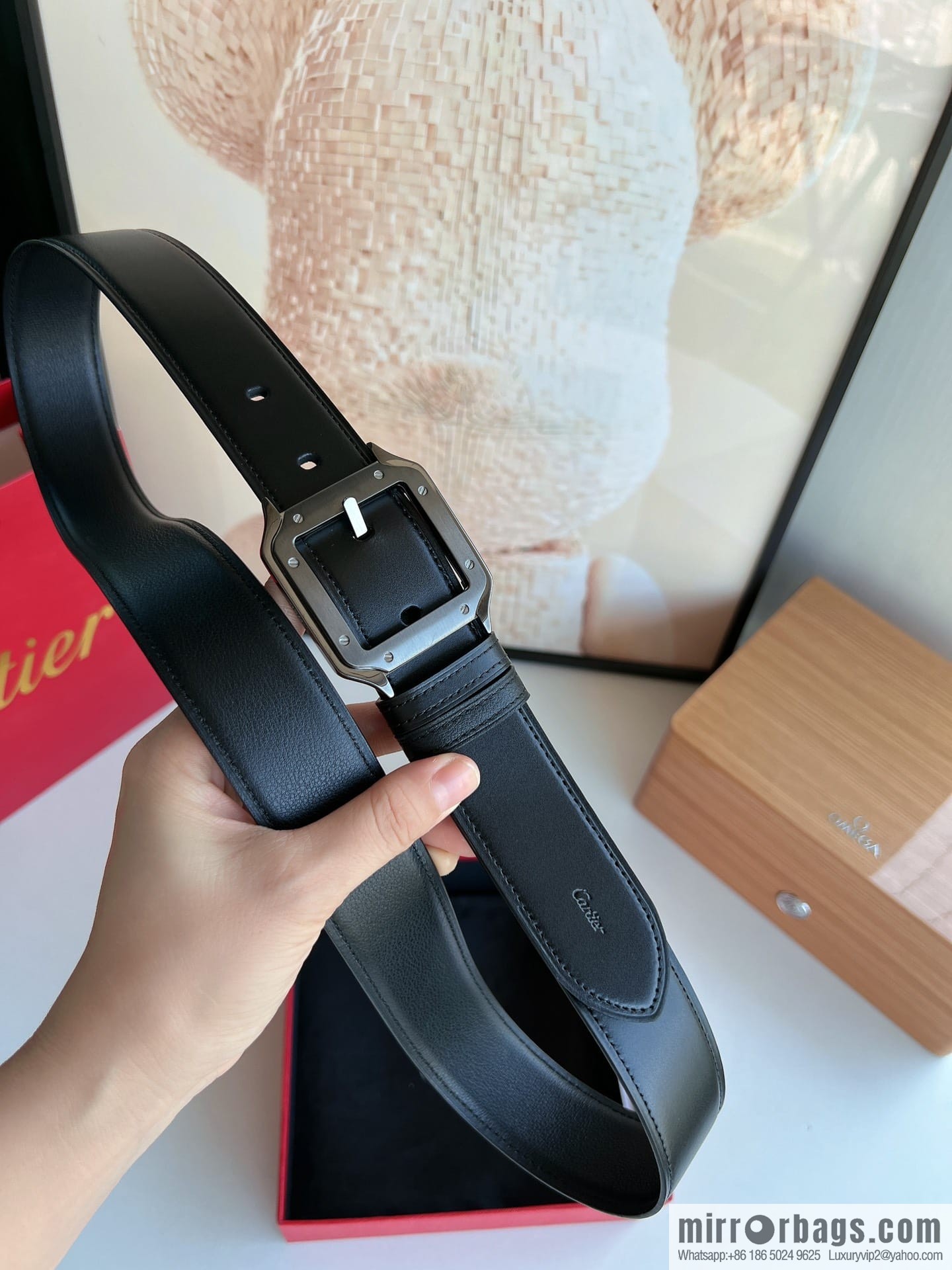 Cartier, Cowhide Double Sided Men's Belt