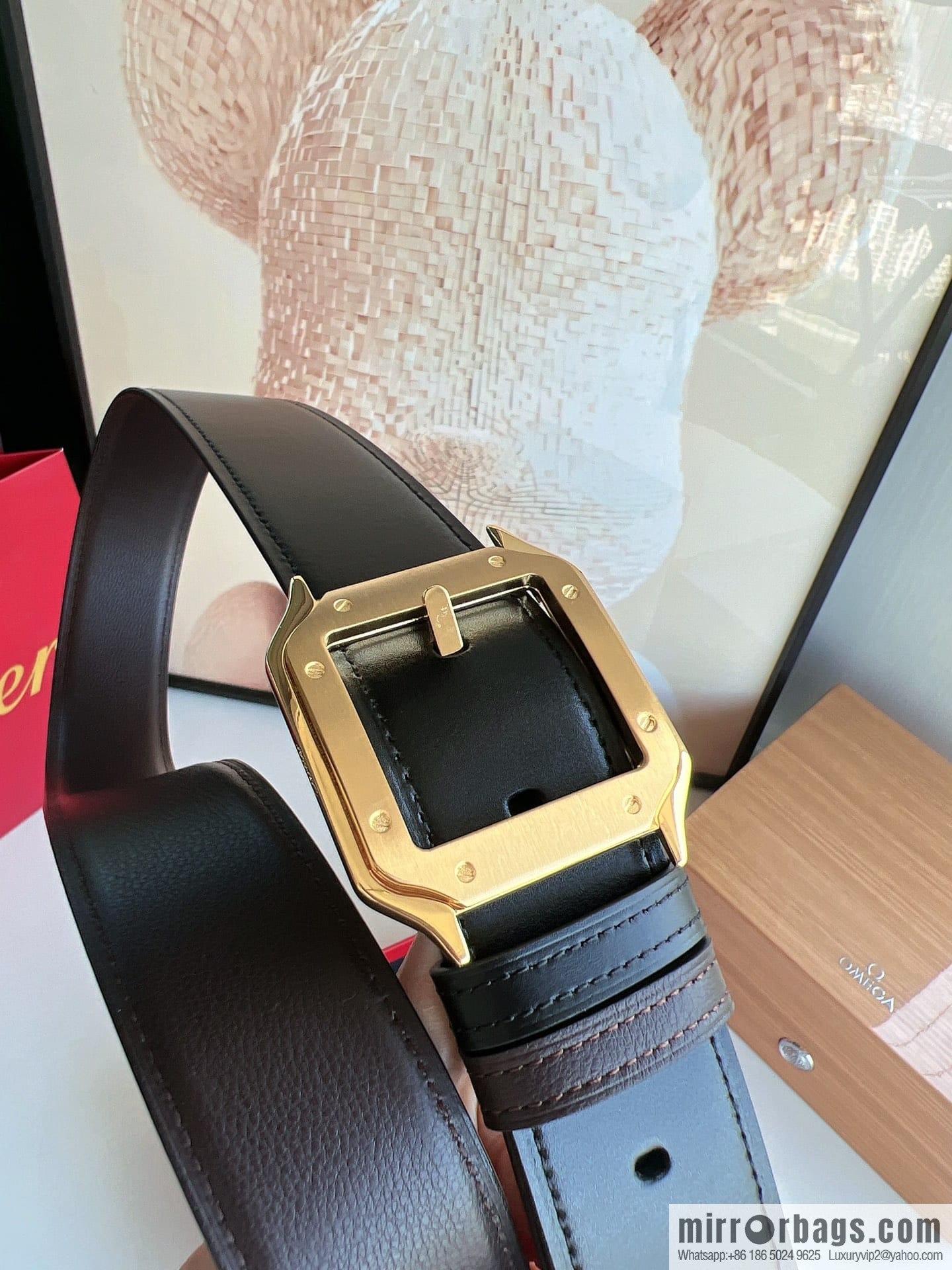 Cartier, Cowhide Double Sided Men's Belt