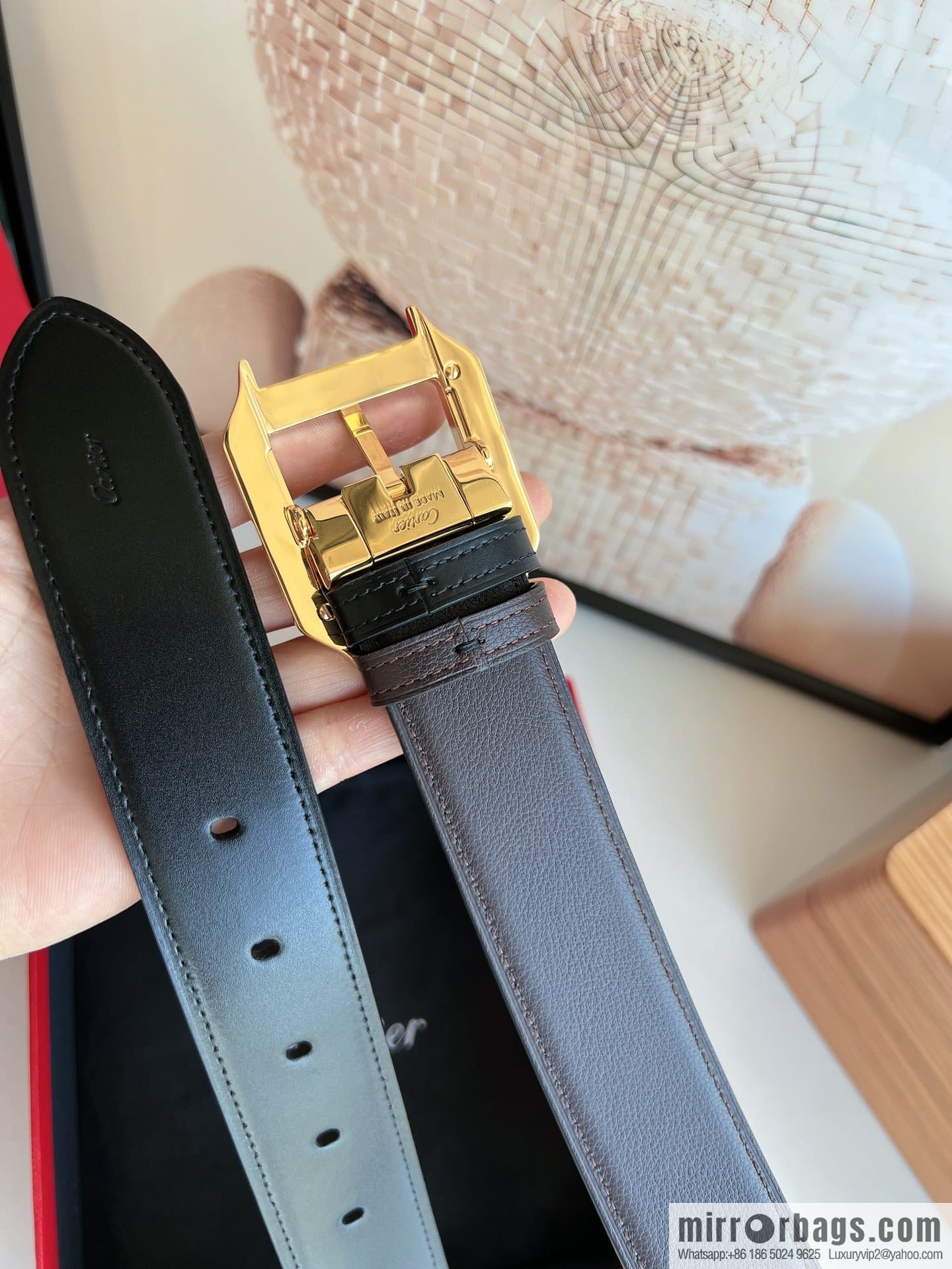 Cartier, Cowhide Double Sided Men's Belt