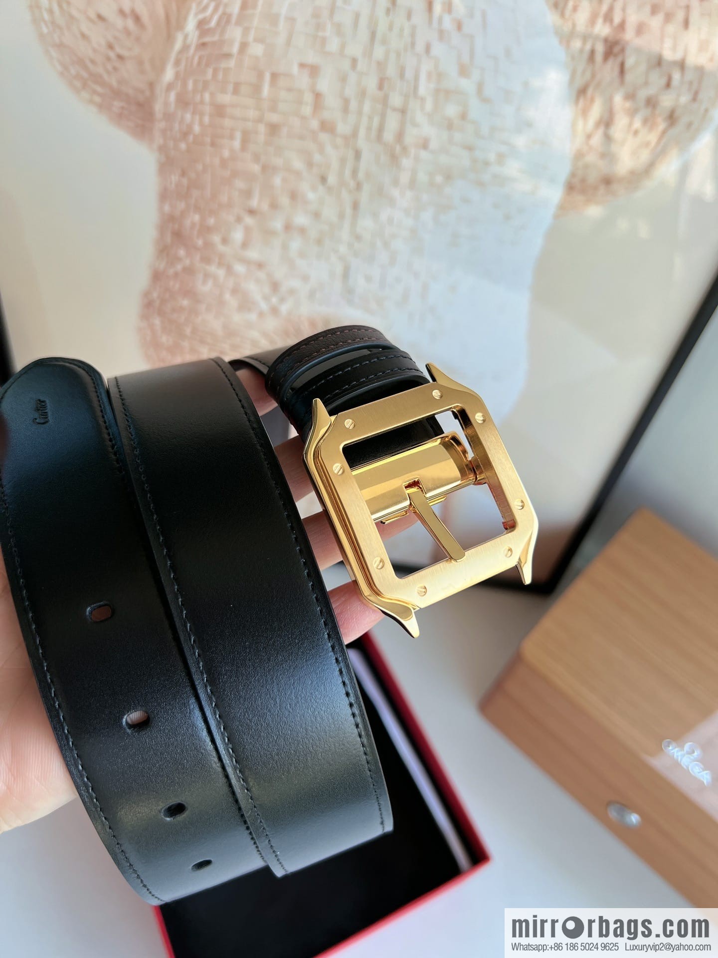 Cartier, Cowhide Double Sided Men's Belt