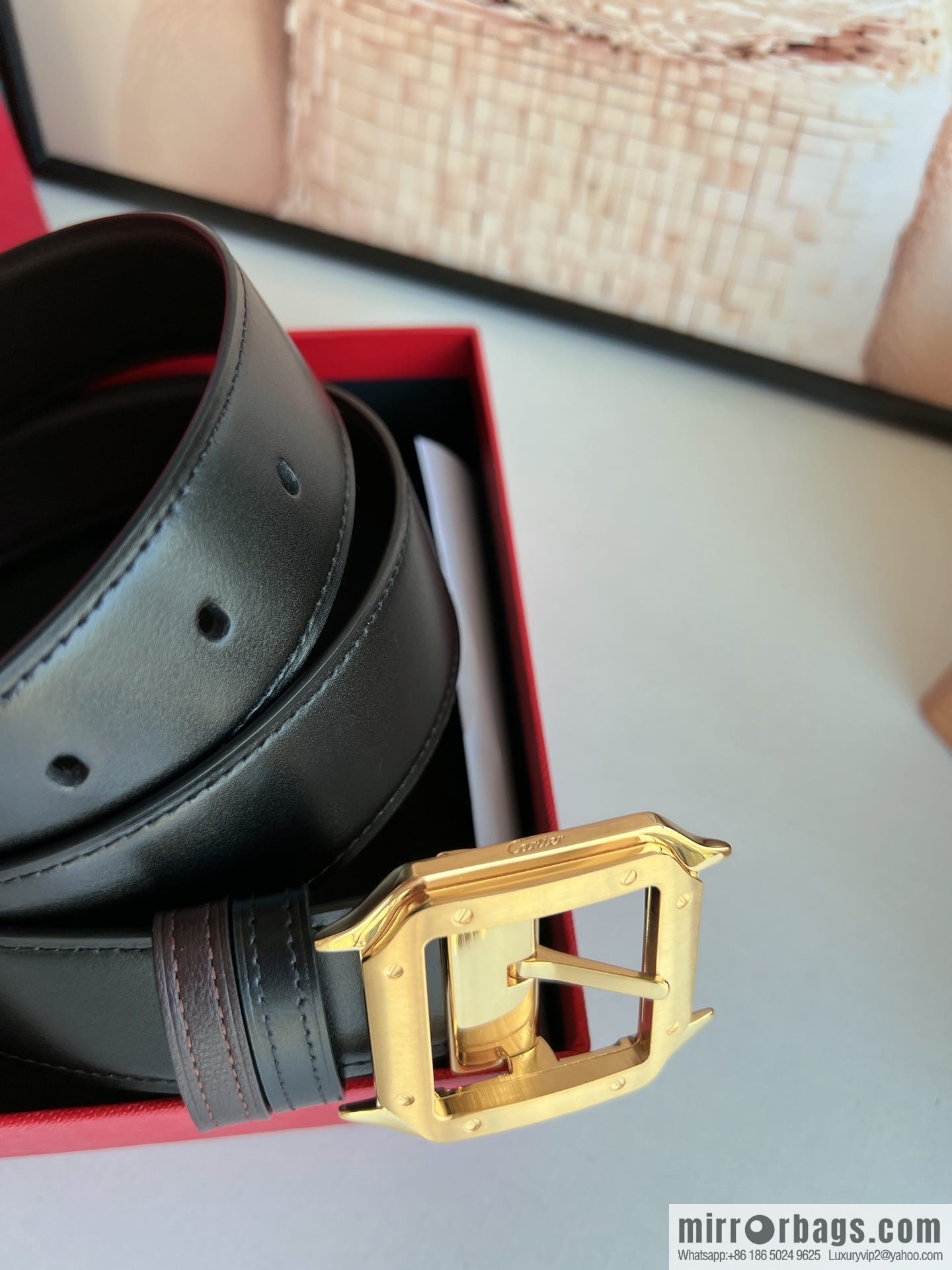 Cartier, Cowhide Double Sided Men's Belt