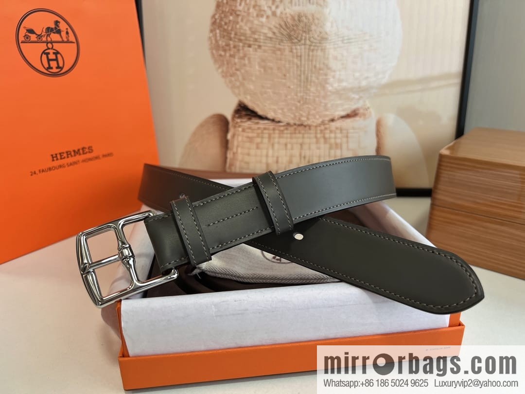 HERMES/Hermès, stylish and comfortable pin buckle cowhide belt 35mm