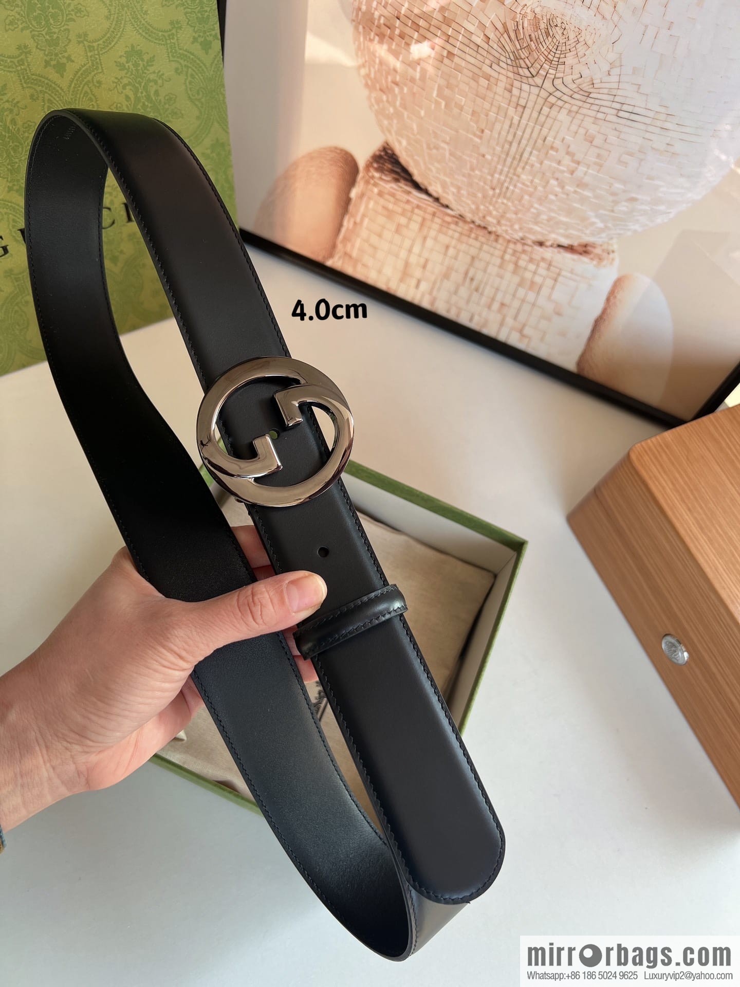 Gucci Blondie series belt 4.0cm