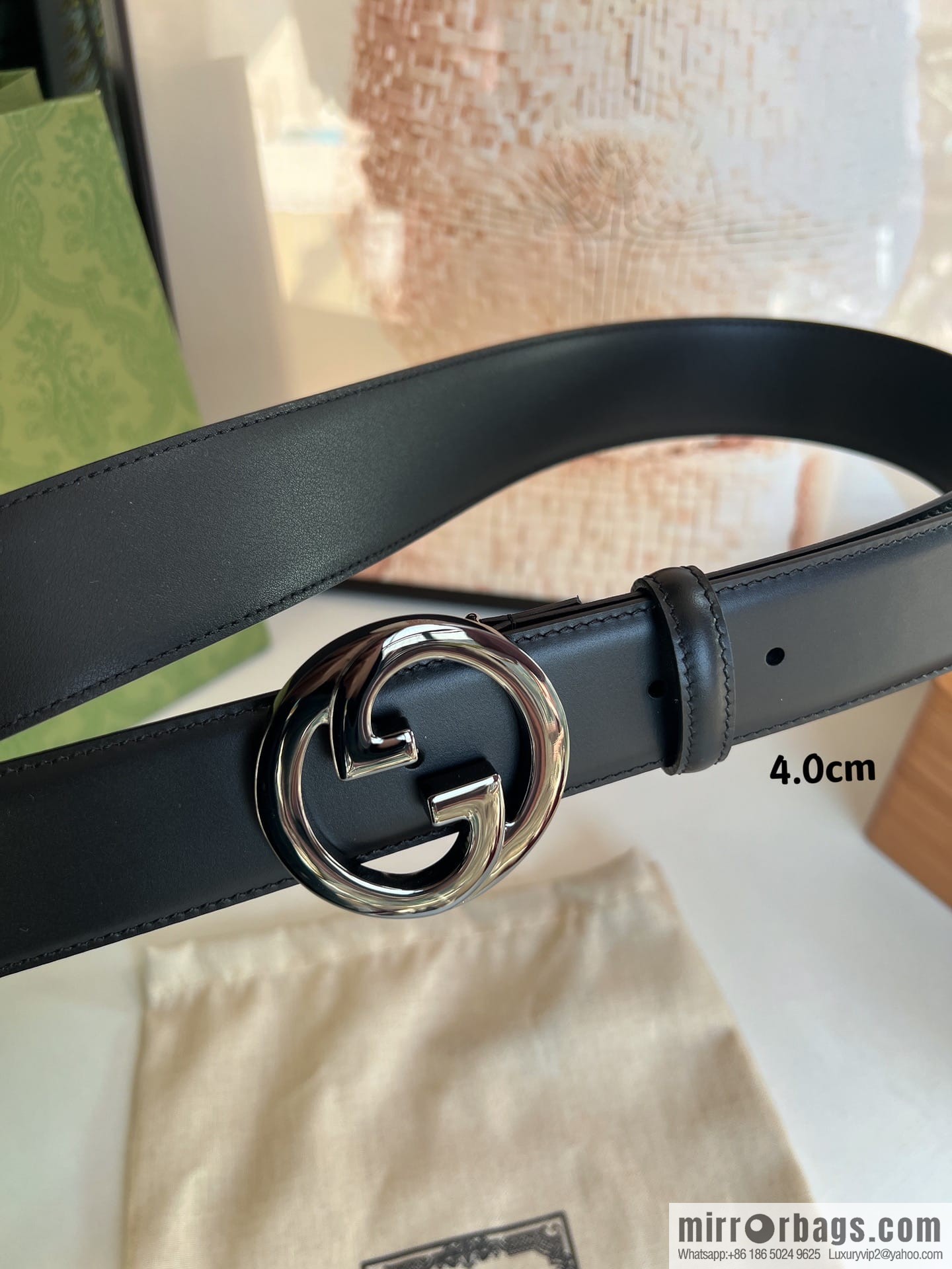 Gucci Blondie series belt 4.0cm