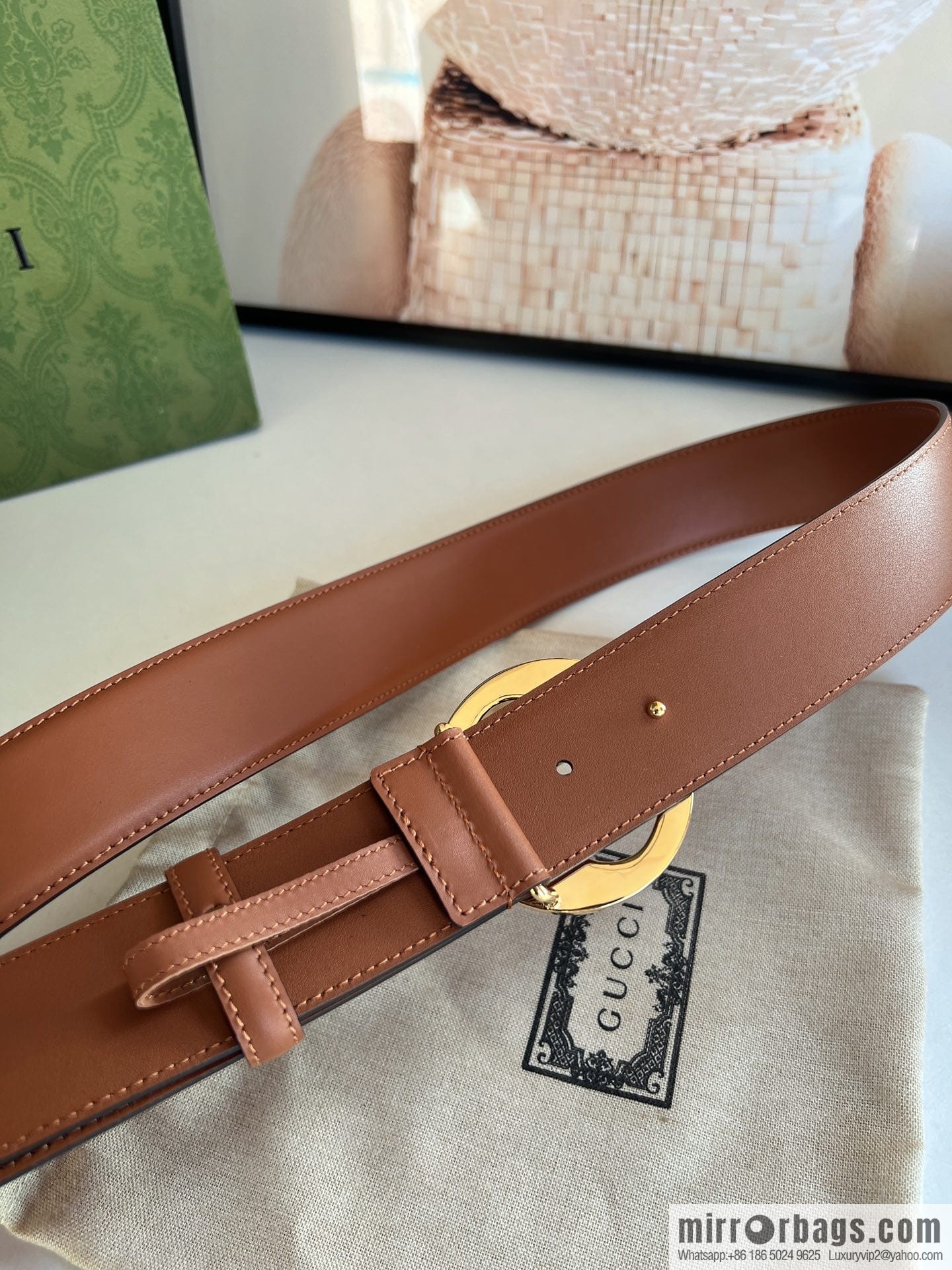 Gucci Blondie series belt 4.0cm