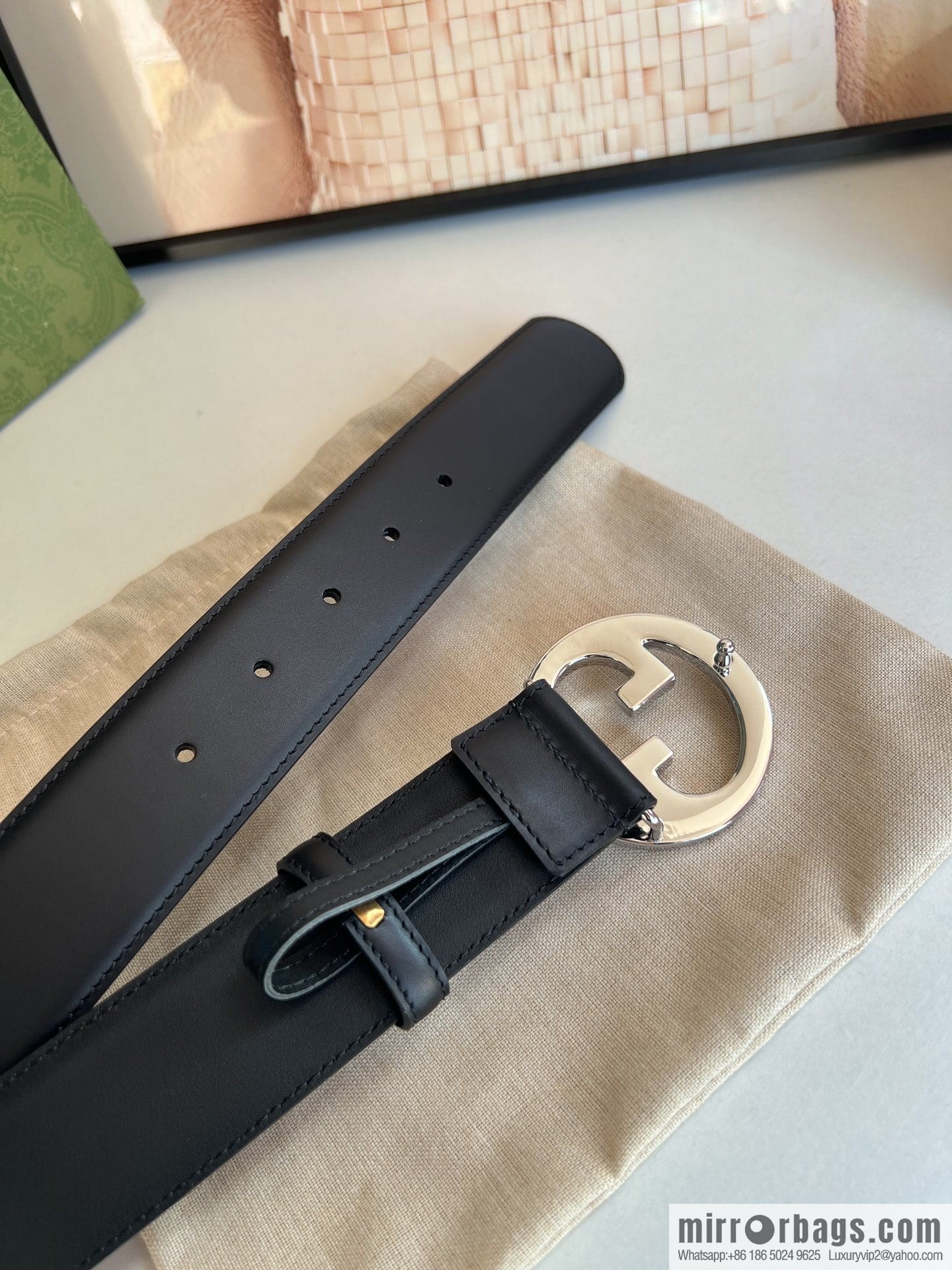 Gucci Blondie series belt 4.0cm
