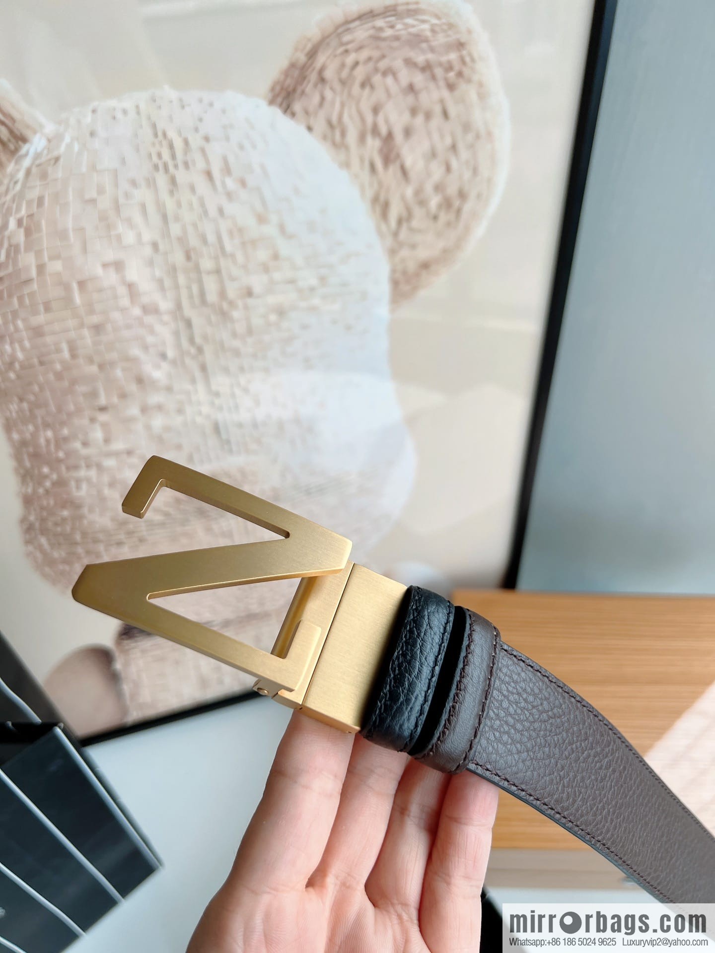 Zegna ZEGNA Boutique Logo Belt Buckle Men's 3.5cm Belt