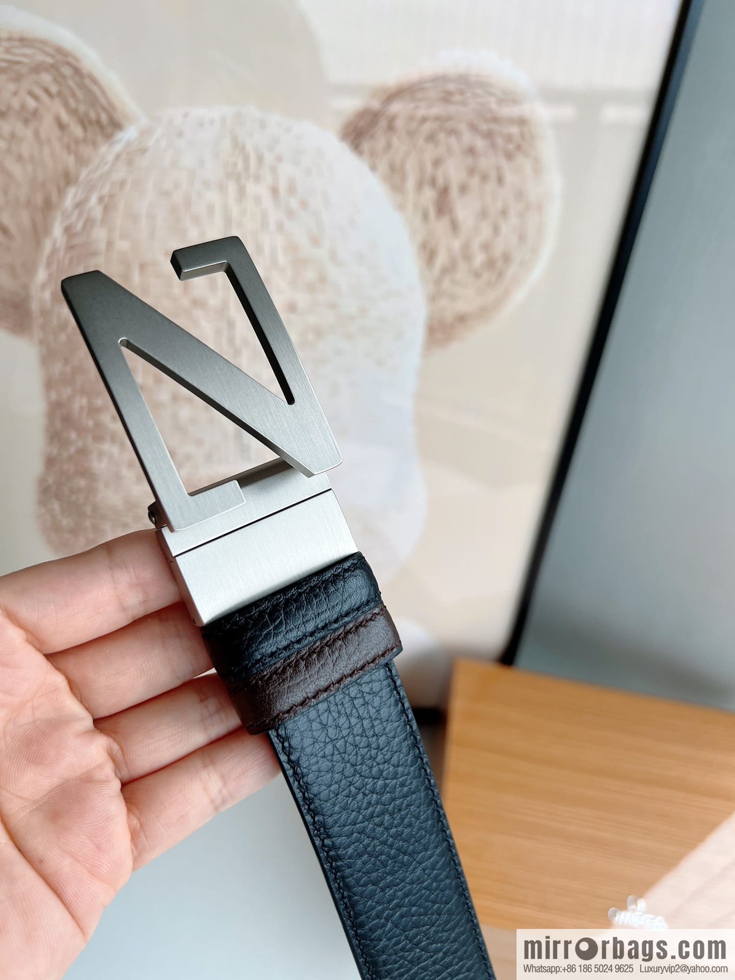 Zegna ZEGNA Boutique Logo Belt Buckle Men's 3.5cm Belt