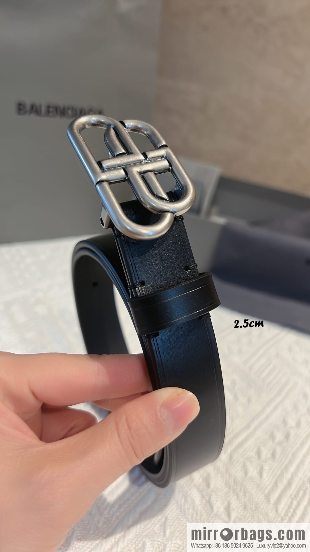 BALENCIAGA Balenciaga, Ladies 2.5cm Lock BB Belt