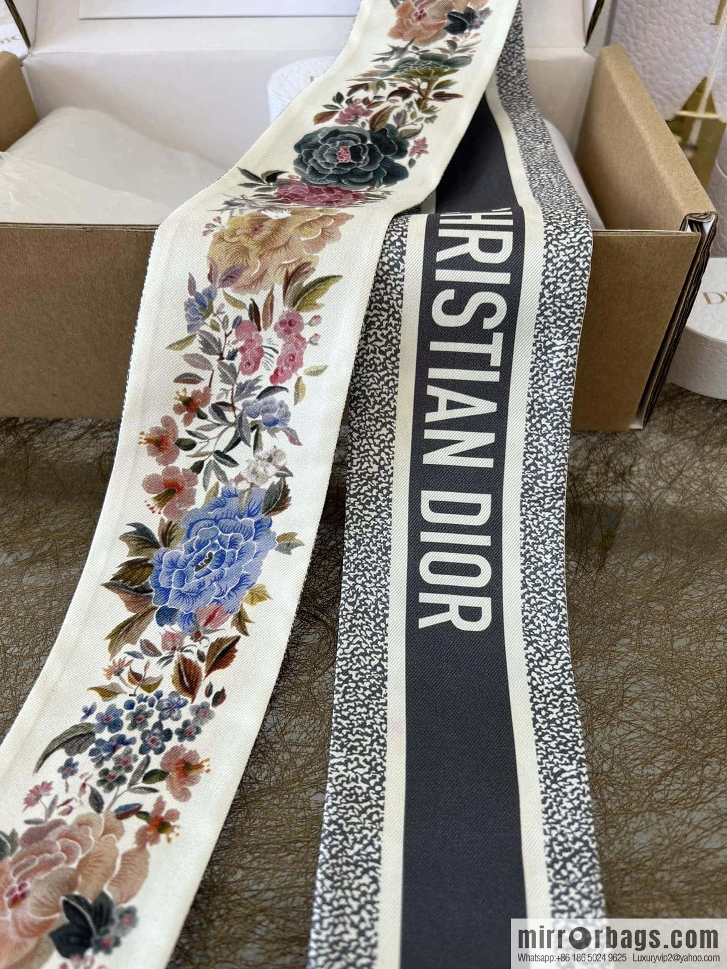 Dior Winter Garden Twilly Ribbon