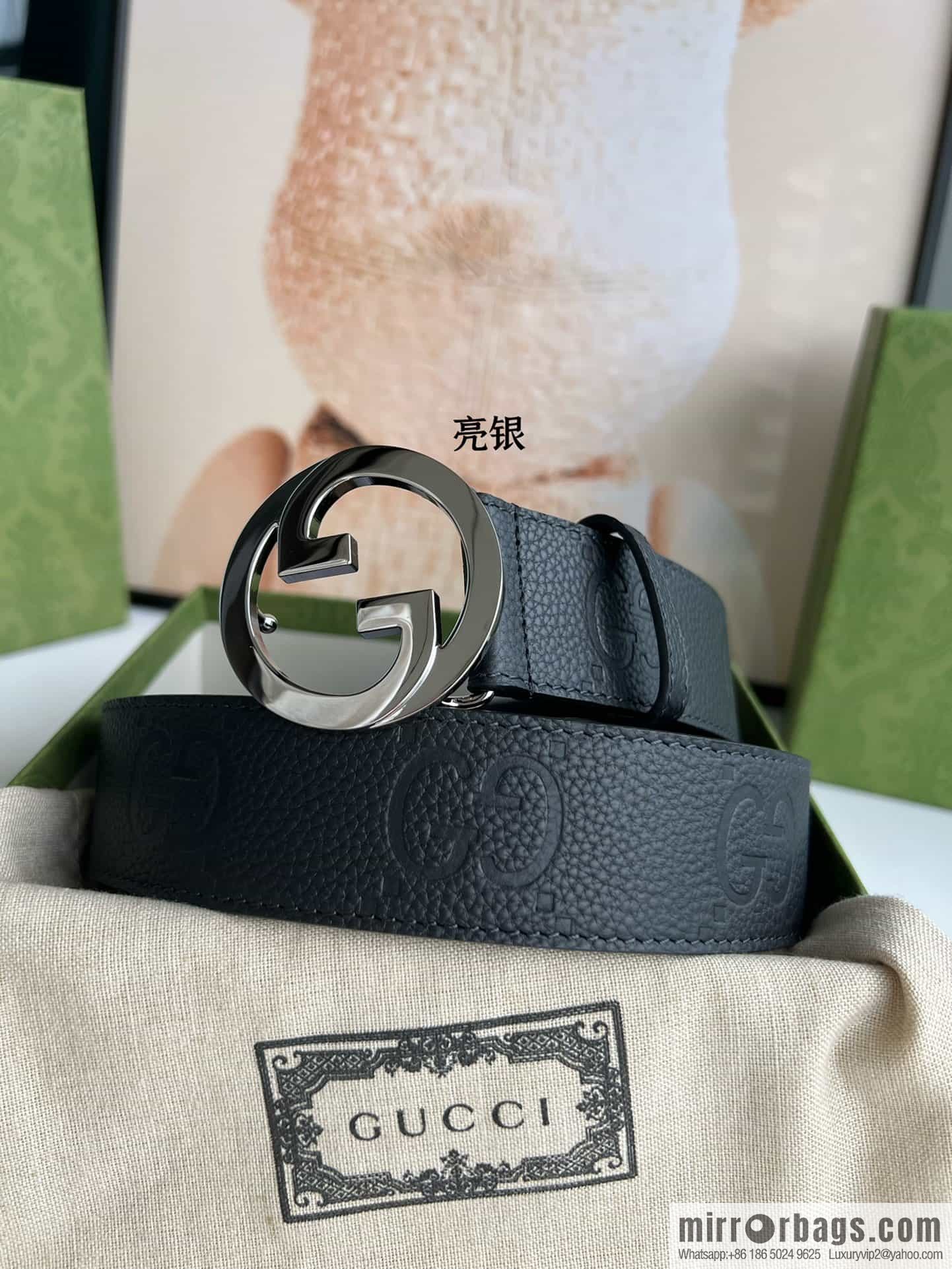 GUCCI Gucci, Round Interlocking Double G Belt