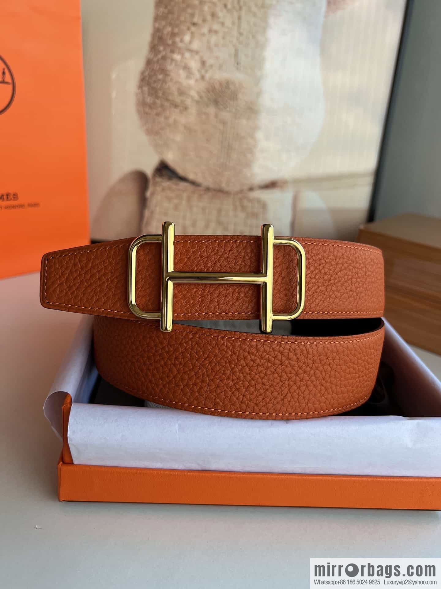 Hermes Hermes, original men's business belt 38mm