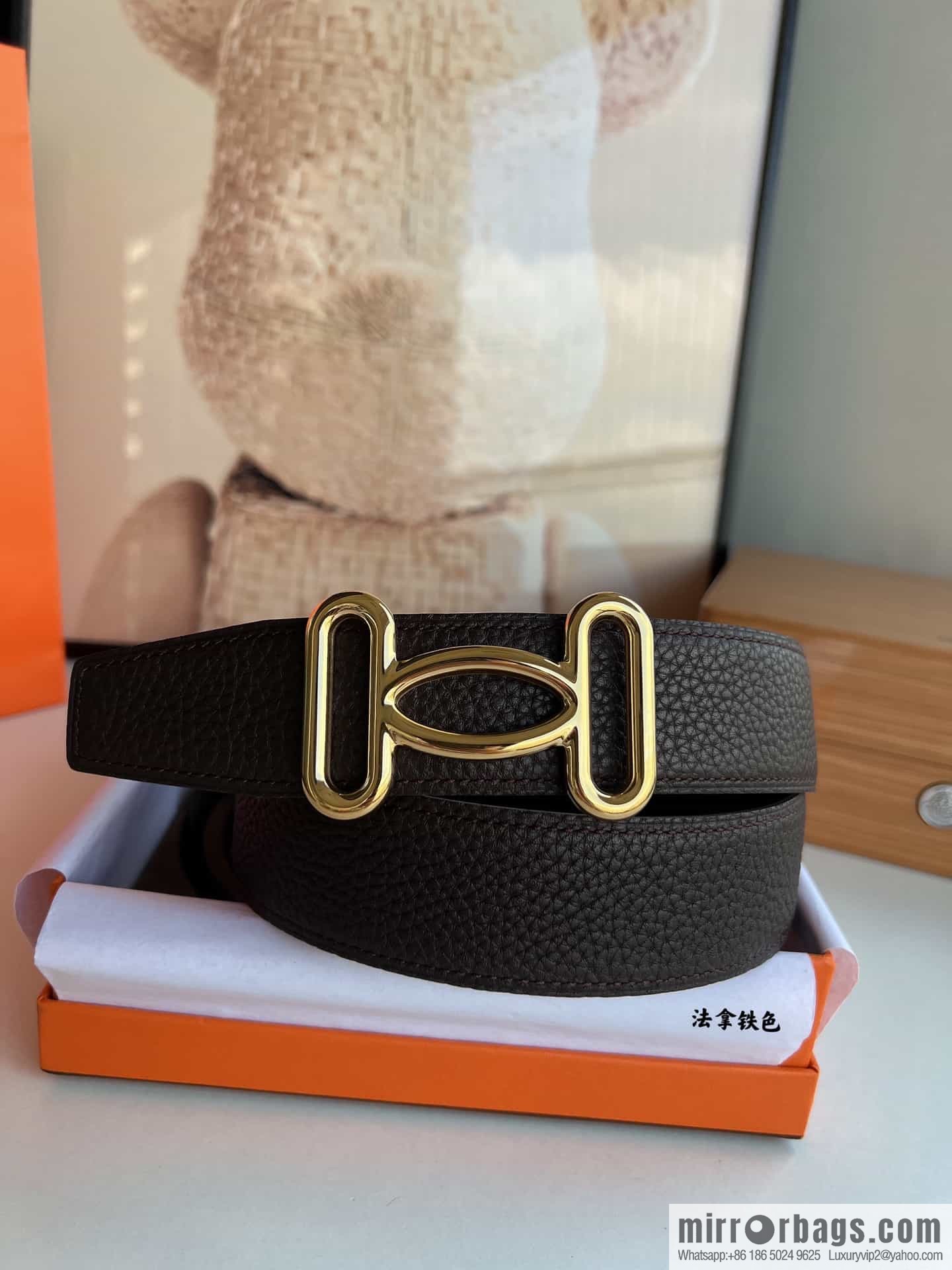 Hermes Hermes, original men's business belt 38mm