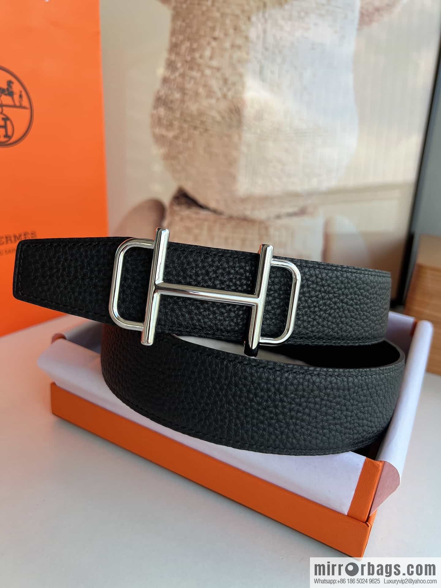 Hermes Hermes, original men's business belt 38mm