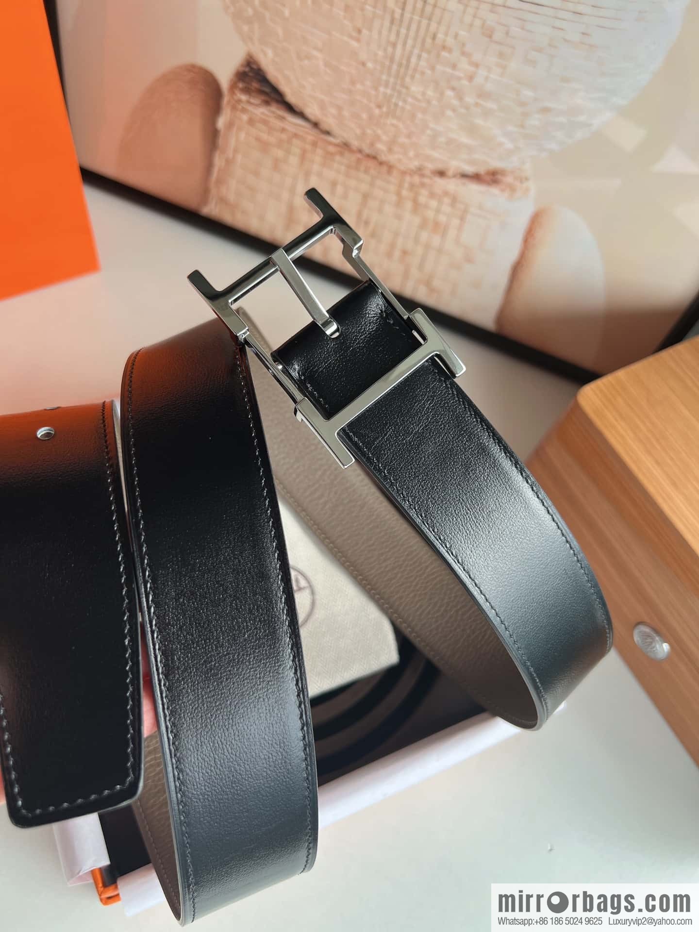 Hermes Hermes 40mm Nathan Double Sided External Belt