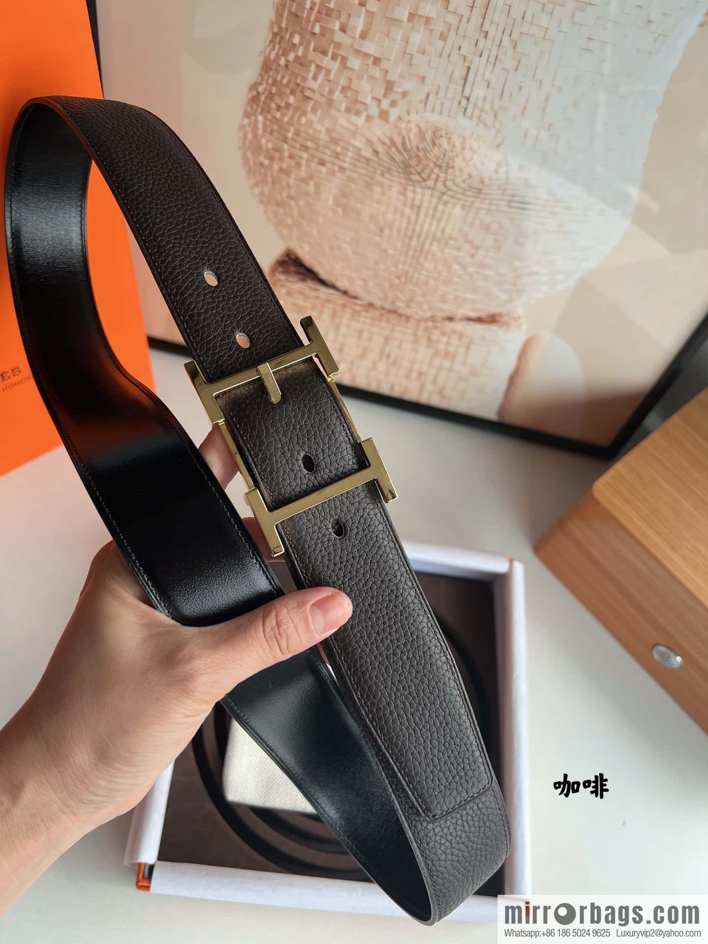 Hermes Hermes 40mm Nathan Double Sided External Belt