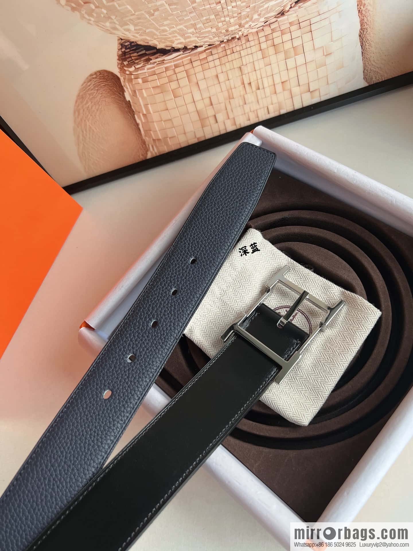 Hermes Hermes 40mm Nathan Double Sided External Belt
