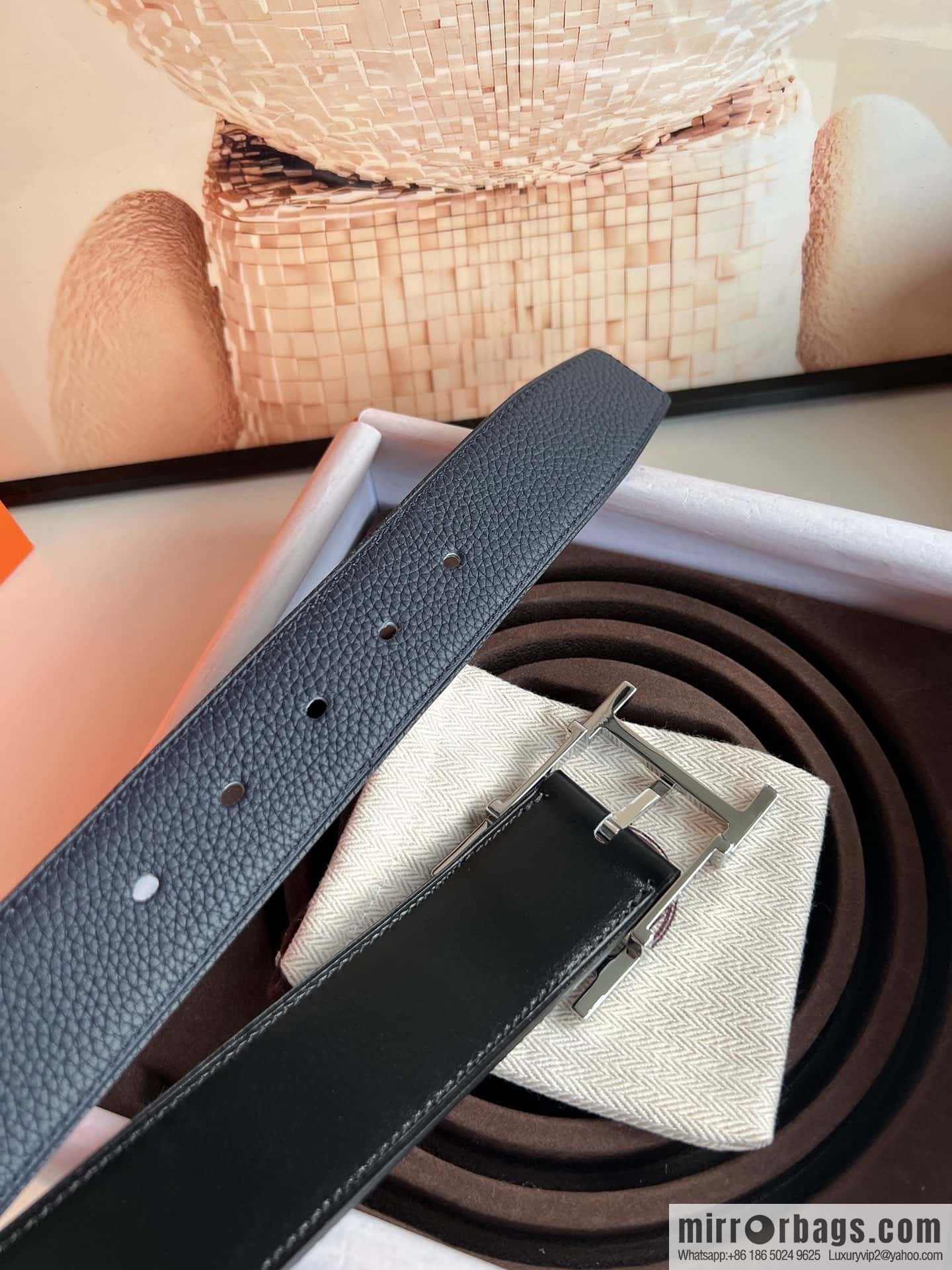 Hermes Hermes 40mm Nathan Double Sided External Belt