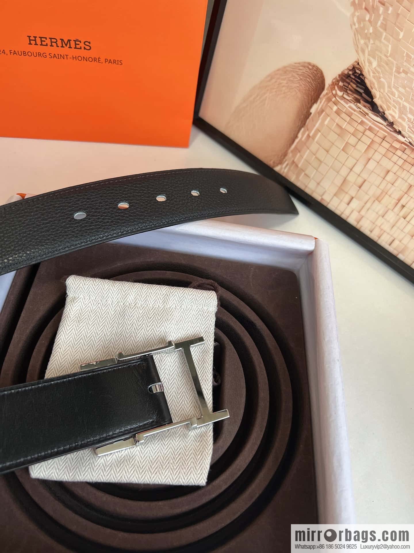 Hermes Hermes 40mm Nathan Double Sided External Belt
