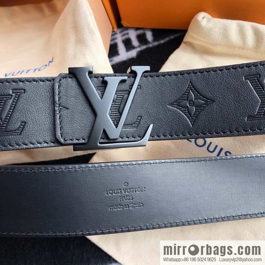 LV made in Spain embossed new presbyopia letter matte buckle belt M0032
