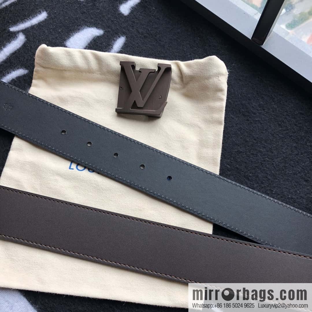 LV made in Spain embossed new presbyopia letter matte buckle belt M0032