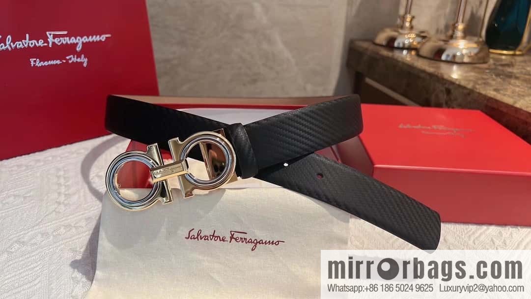 Ferragamo Ferragamo Men's Leather Belt 3.5cm