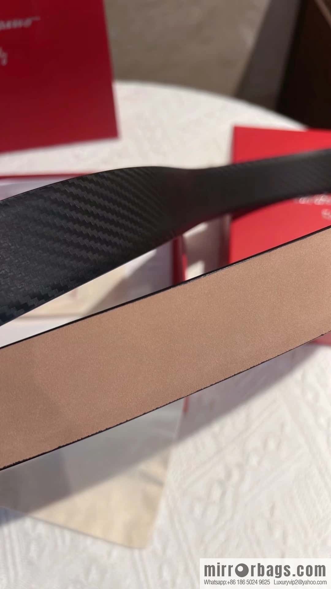 Ferragamo Ferragamo Men's Leather Belt 3.5cm