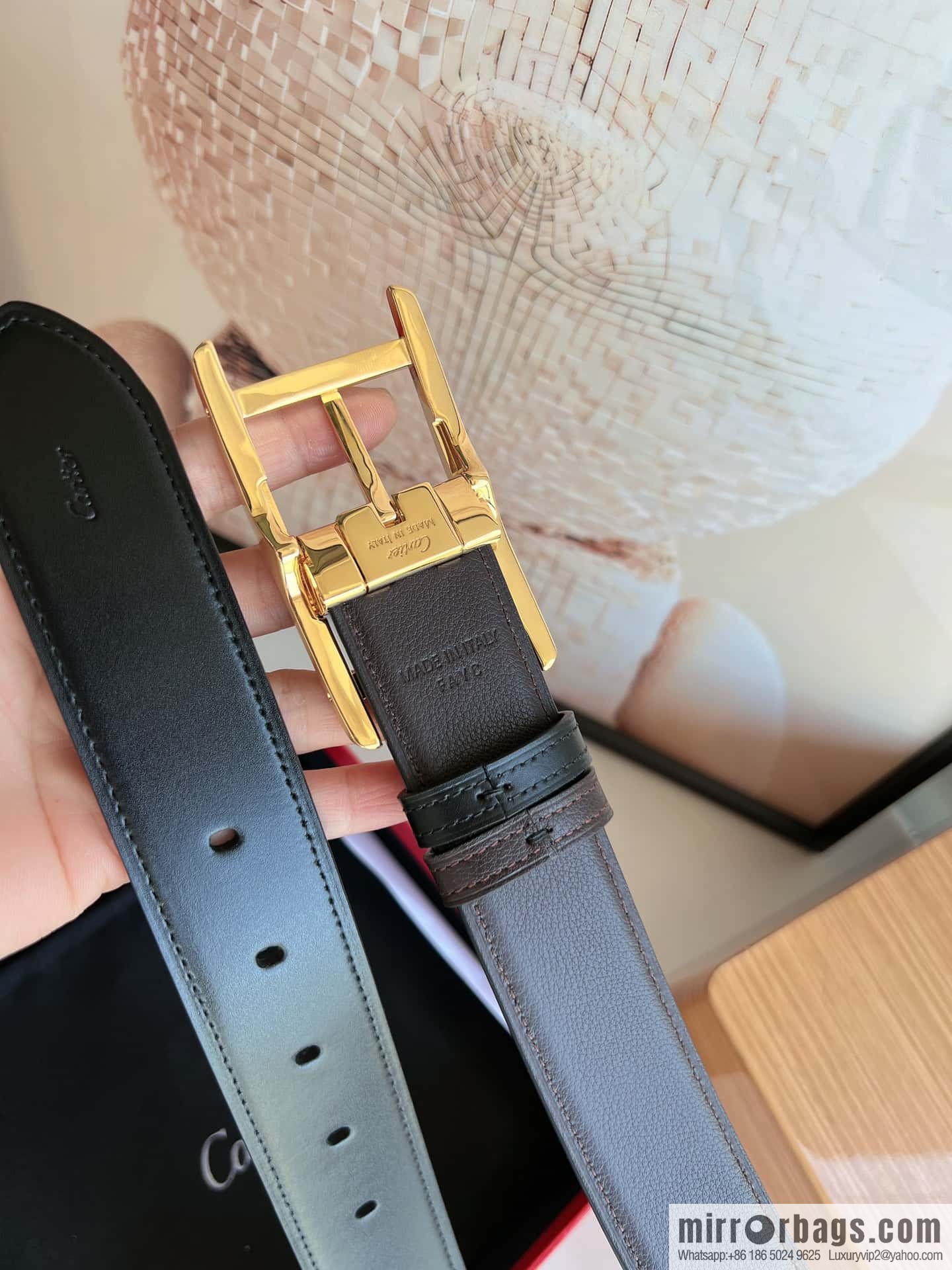 Cartier, Cowhide Double Sided Men's Belt