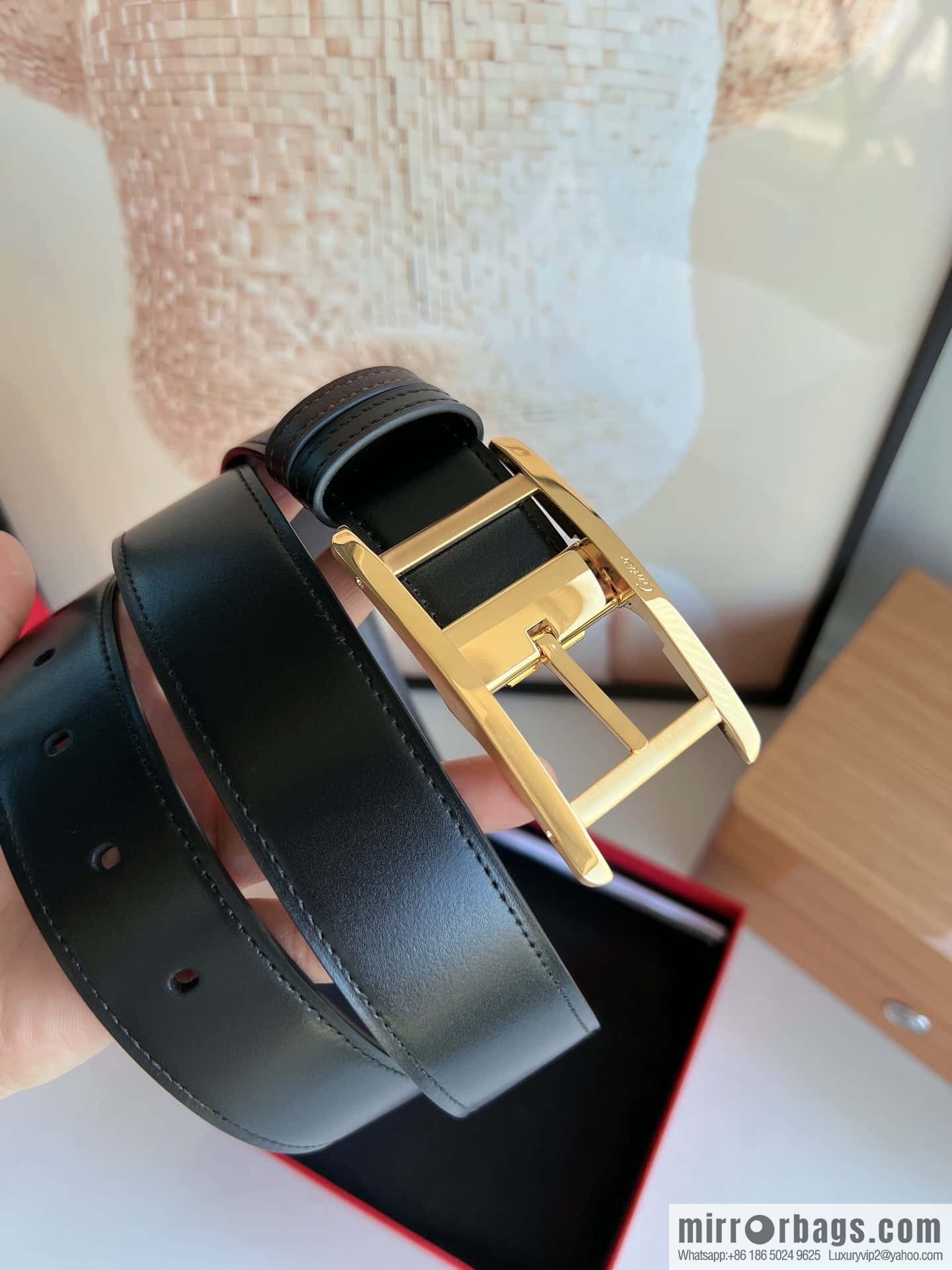 Cartier, Cowhide Double Sided Men's Belt