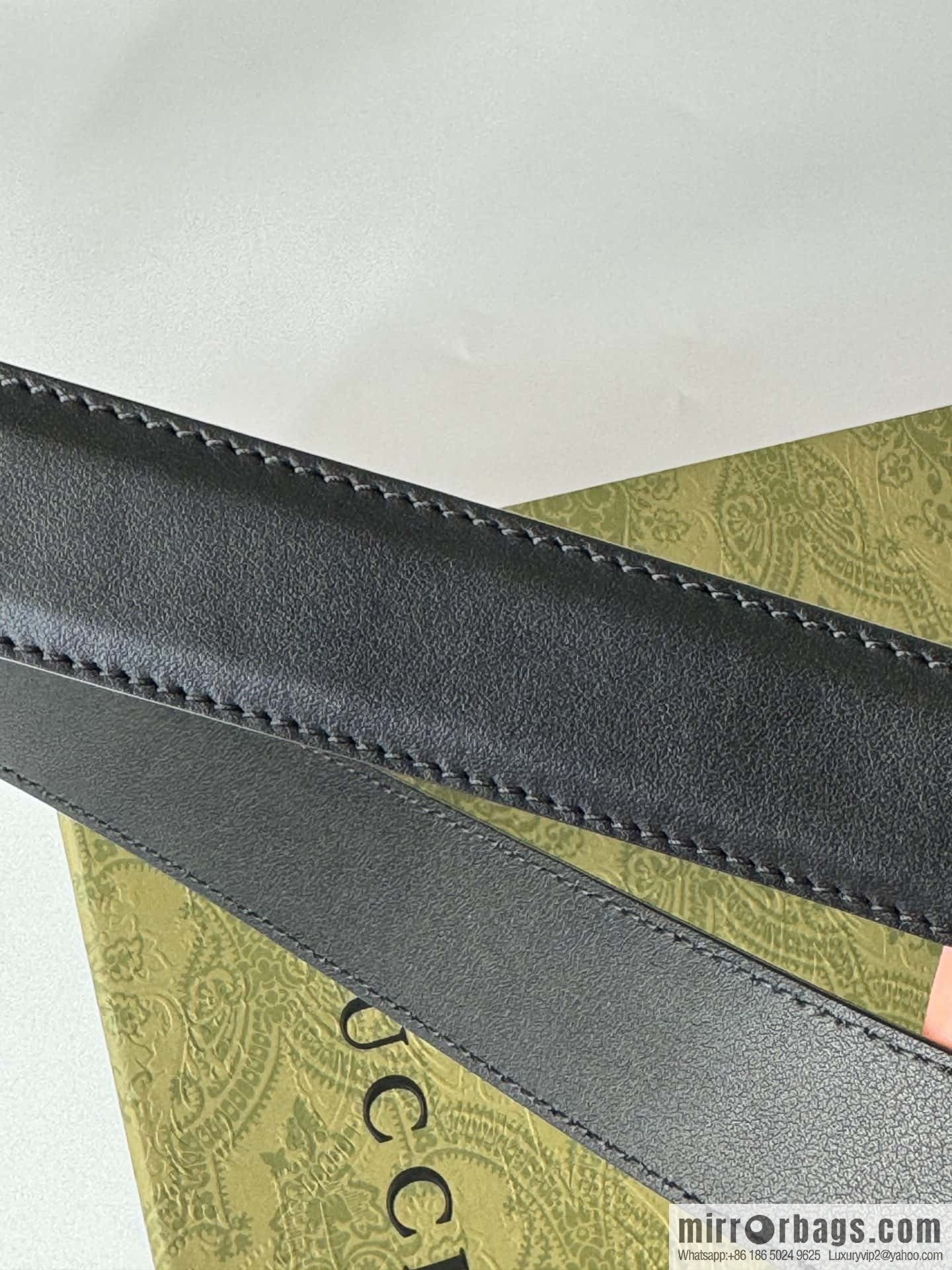 GUCCI double G series narrow version 3.0cm women's belt