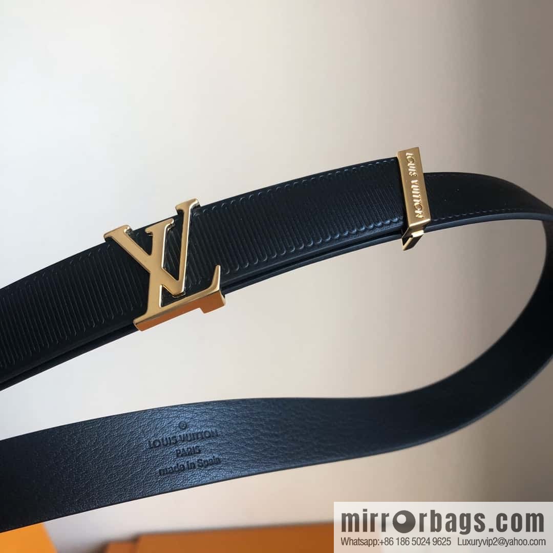 LV women's embossed calfskin belt 2.0CM