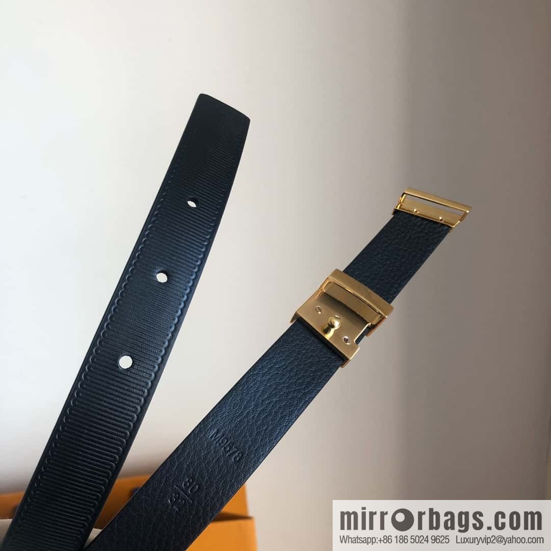 LV women's embossed calfskin belt 2.0CM