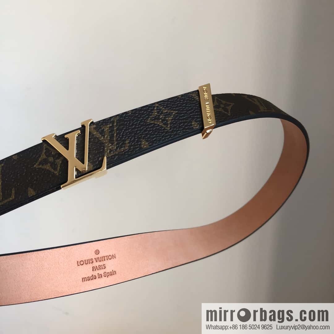 LV women's embossed calfskin belt 2.0CM