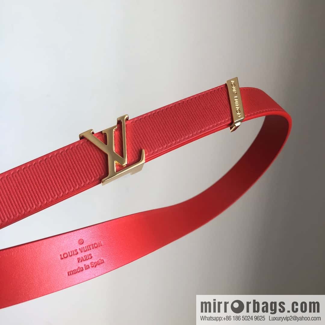 LV women's embossed calfskin belt 2.0CM