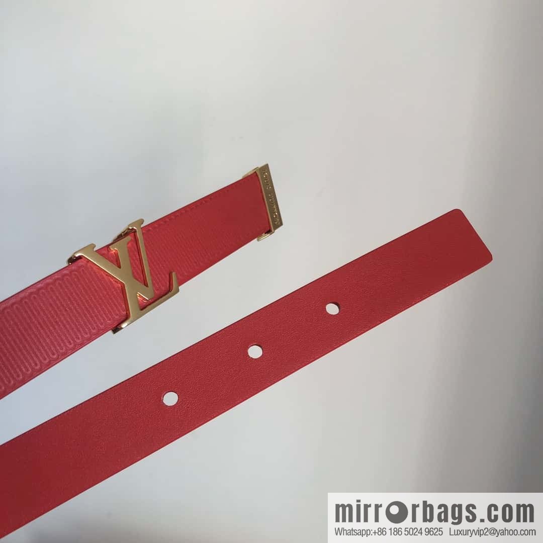 LV women's embossed calfskin belt 2.0CM