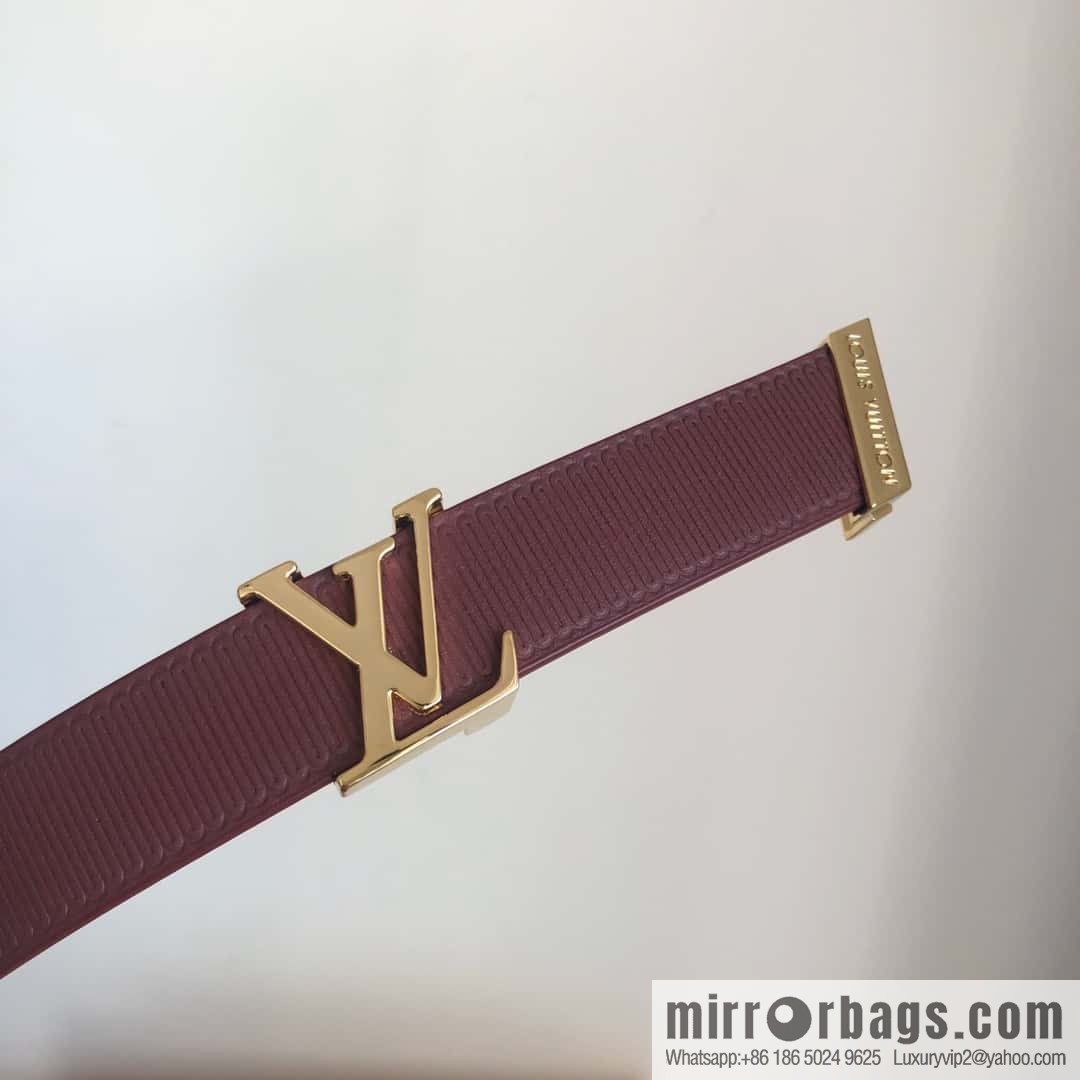 LV women's embossed calfskin belt 2.0CM