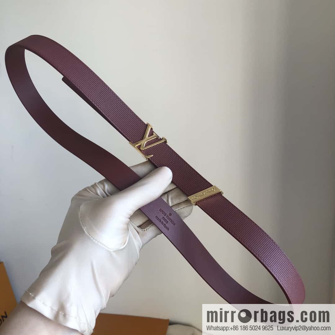 LV women's embossed calfskin belt 2.0CM