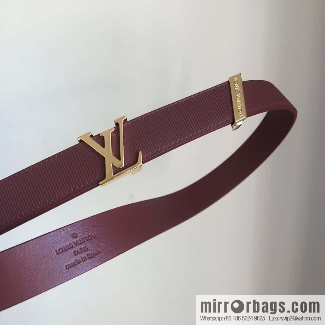 LV women's embossed calfskin belt 2.0CM
