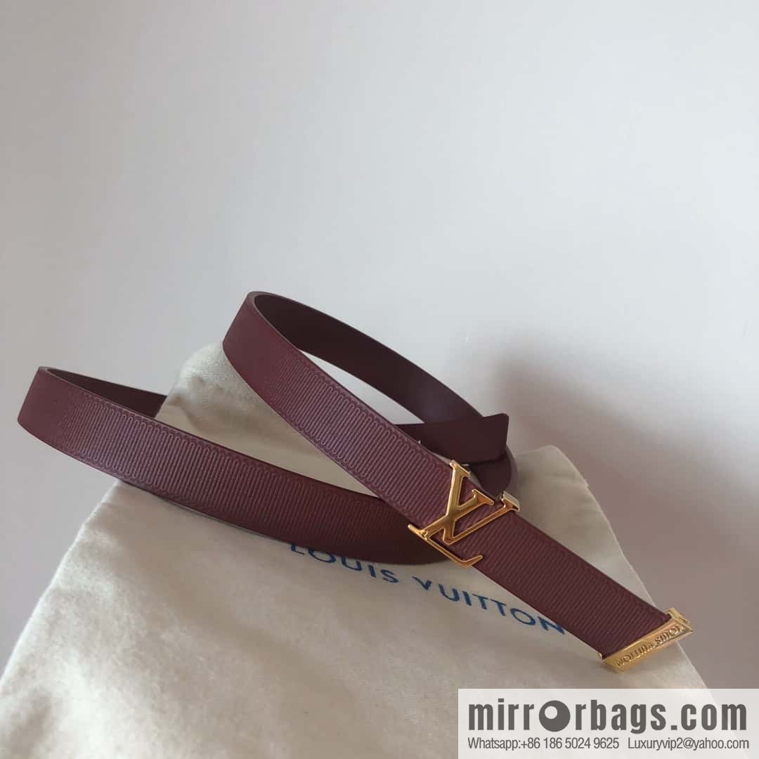 LV women's embossed calfskin belt 2.0CM