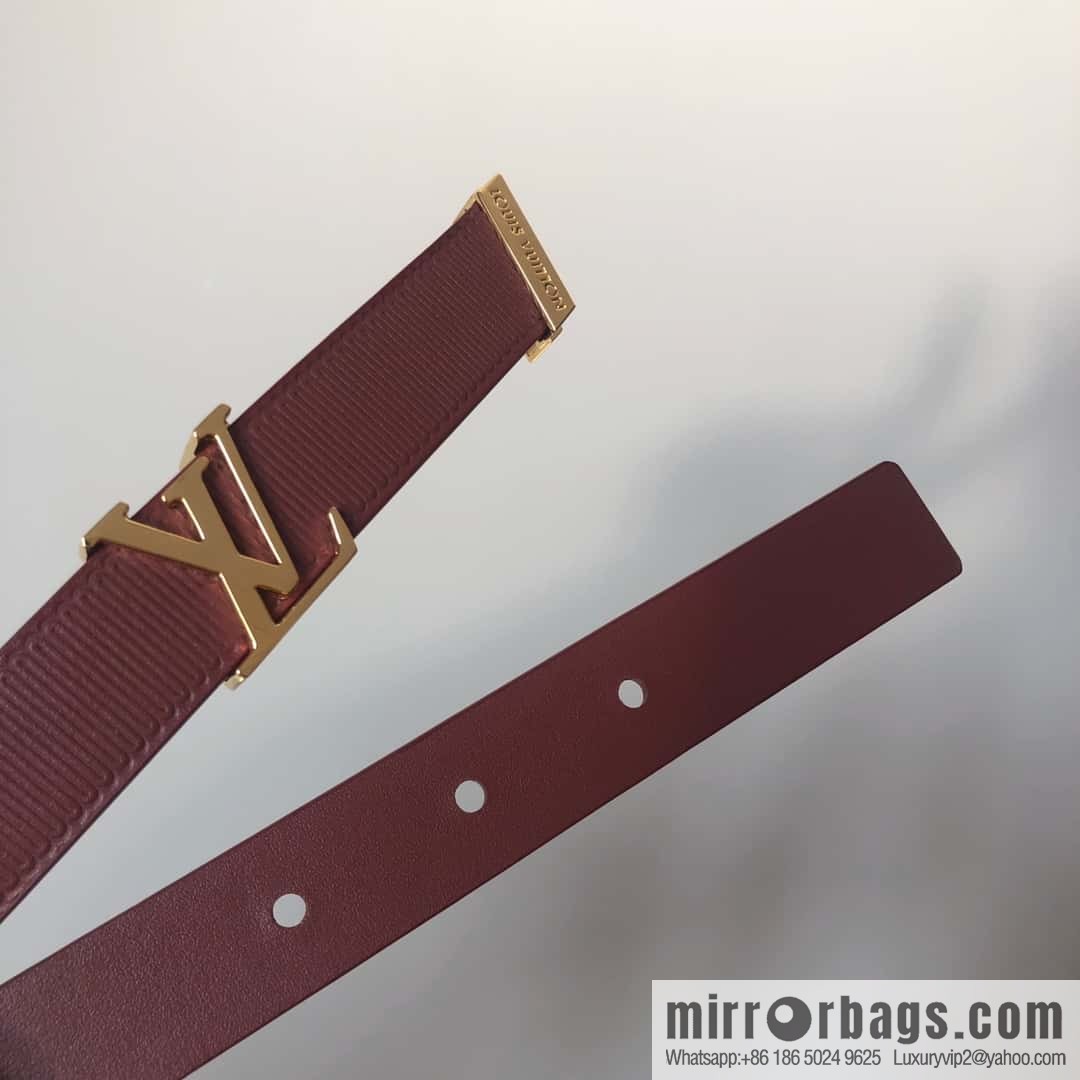 LV women's embossed calfskin belt 2.0CM